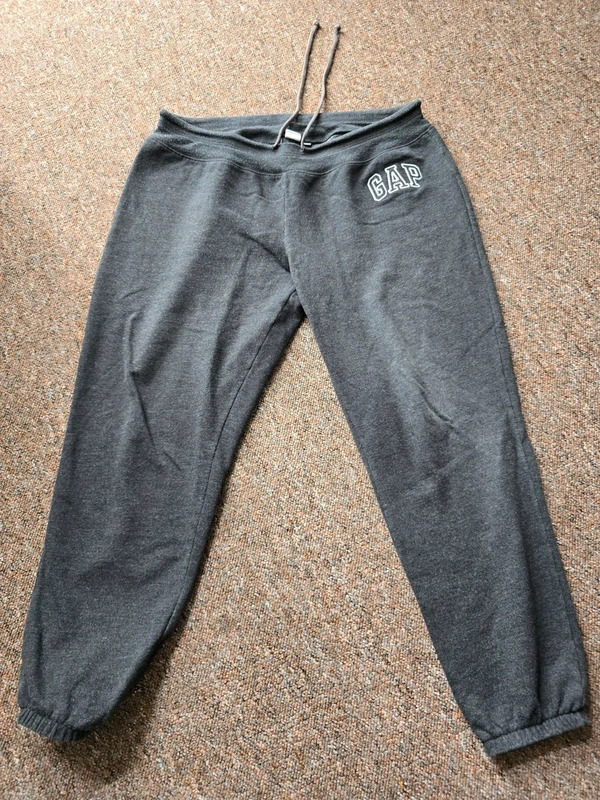 GAP logo joggers heritagr sweatpants tracksuit, grey charcoal size L
