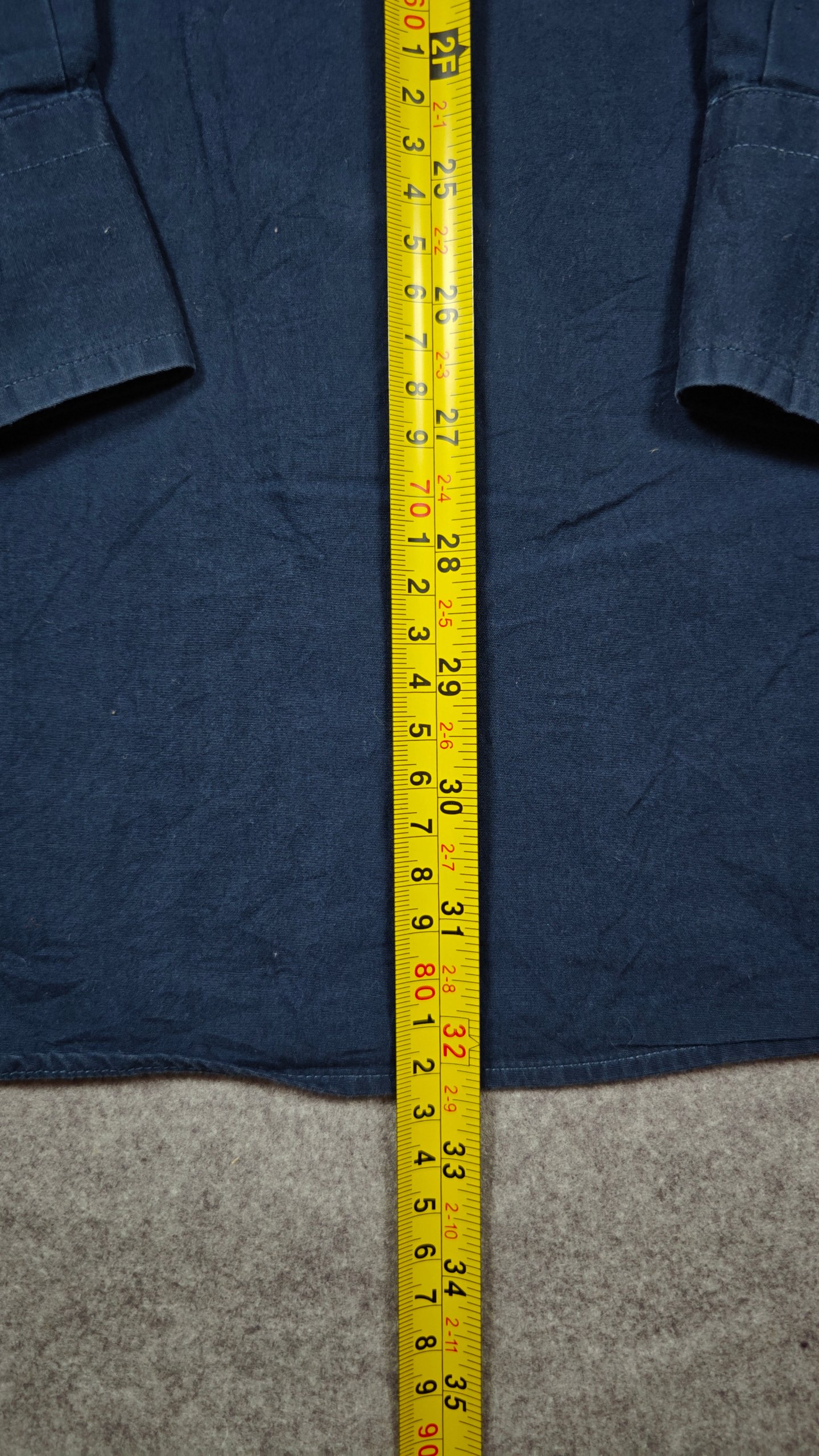 Nautica Men's Navy Sanded Poplin Shirt XL image 6