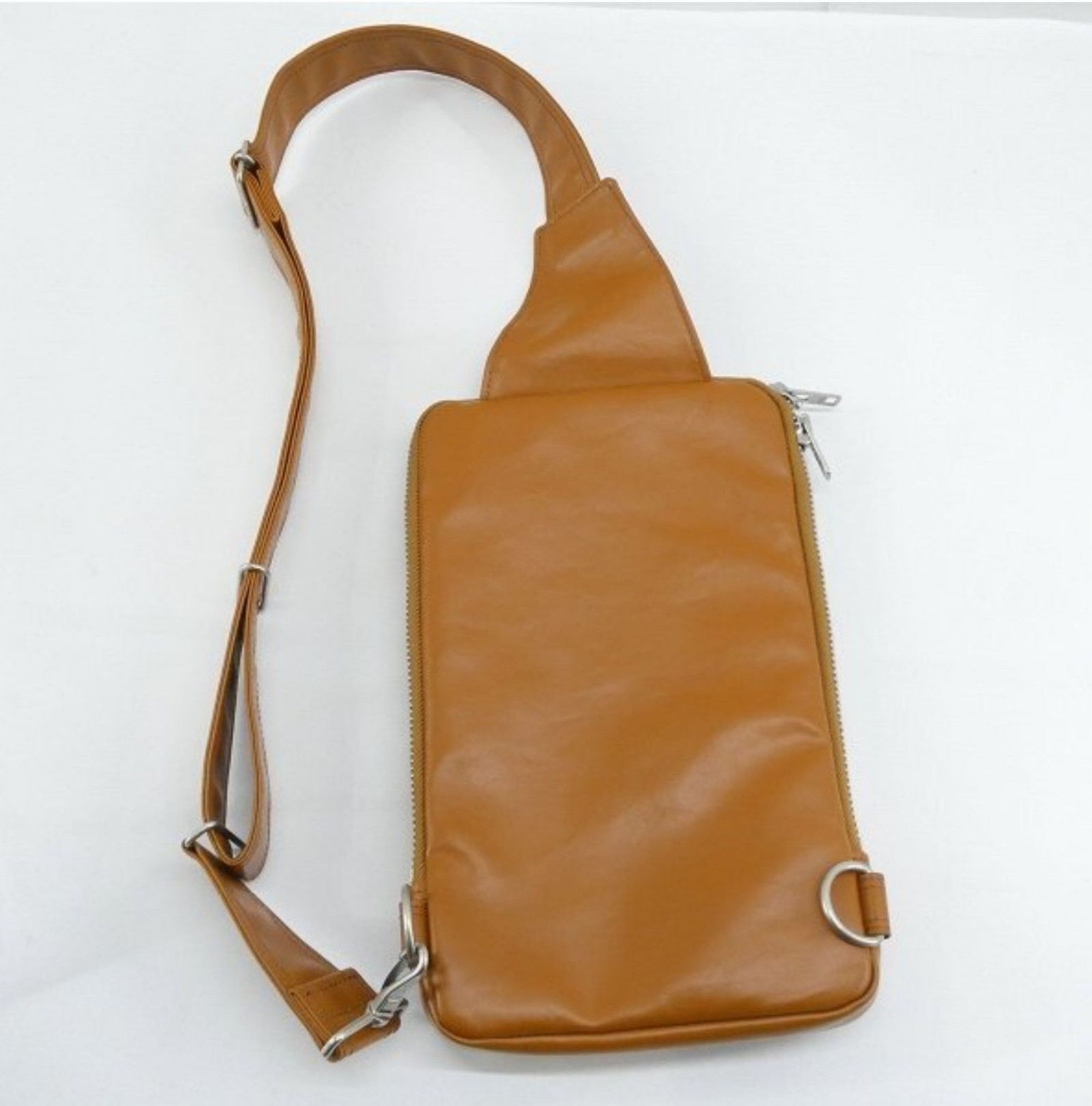 Porter Yoshida & Co. Camel Brown Leather Sling Shoulder Bag Unisex image 2