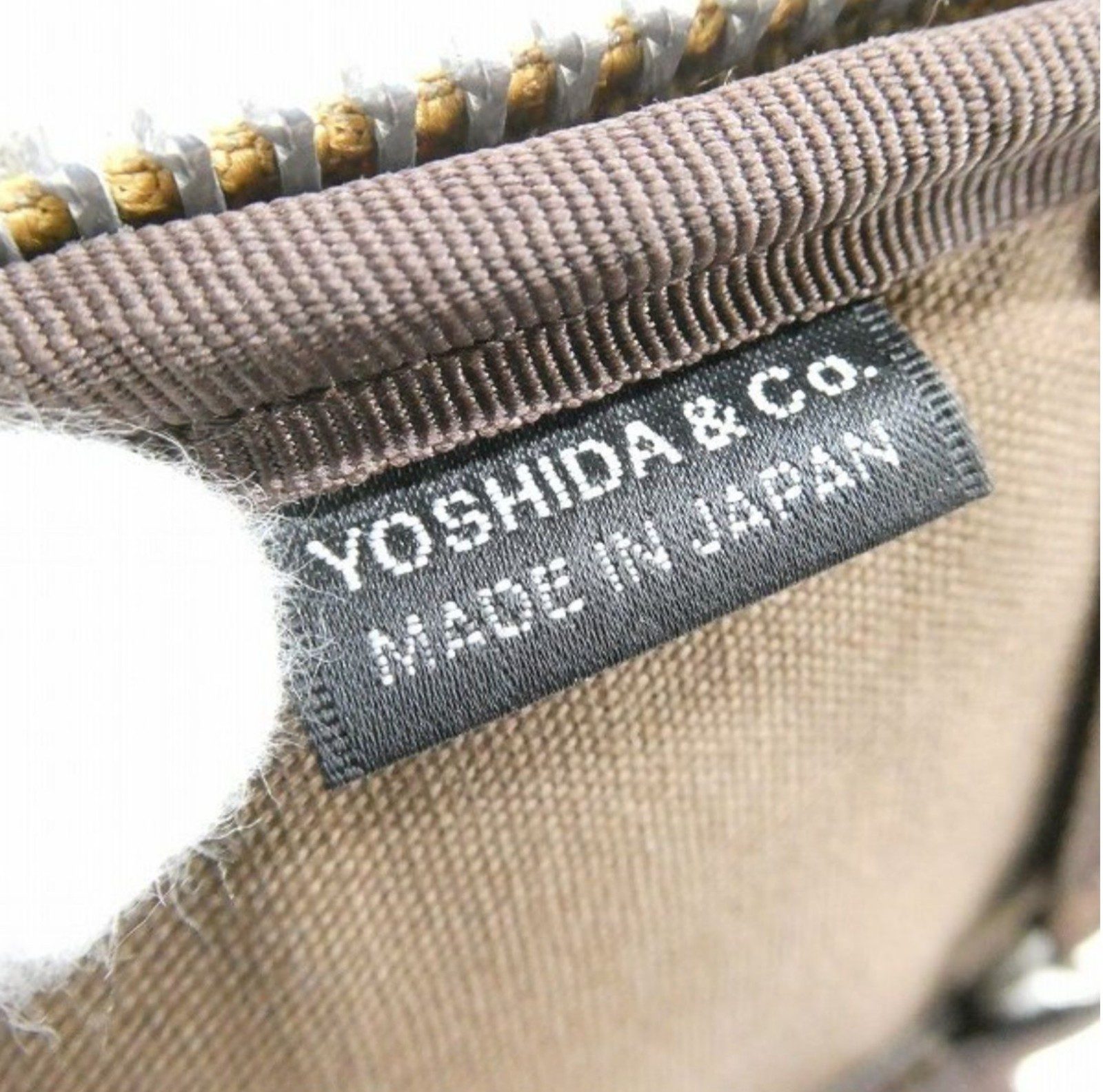 Porter Yoshida & Co. Camel Brown Leather Sling Shoulder Bag Unisex image 5