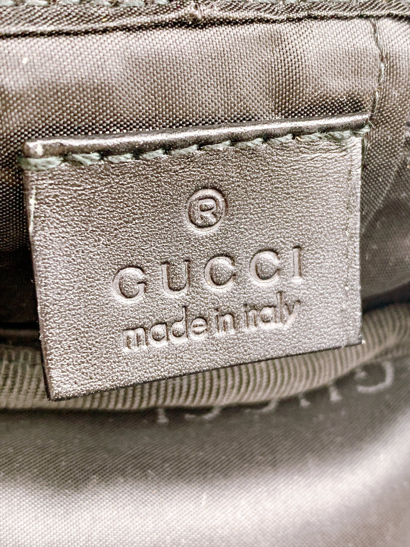 Gucci Monogram Canvas Mini Drawstring pouch – Black image 3