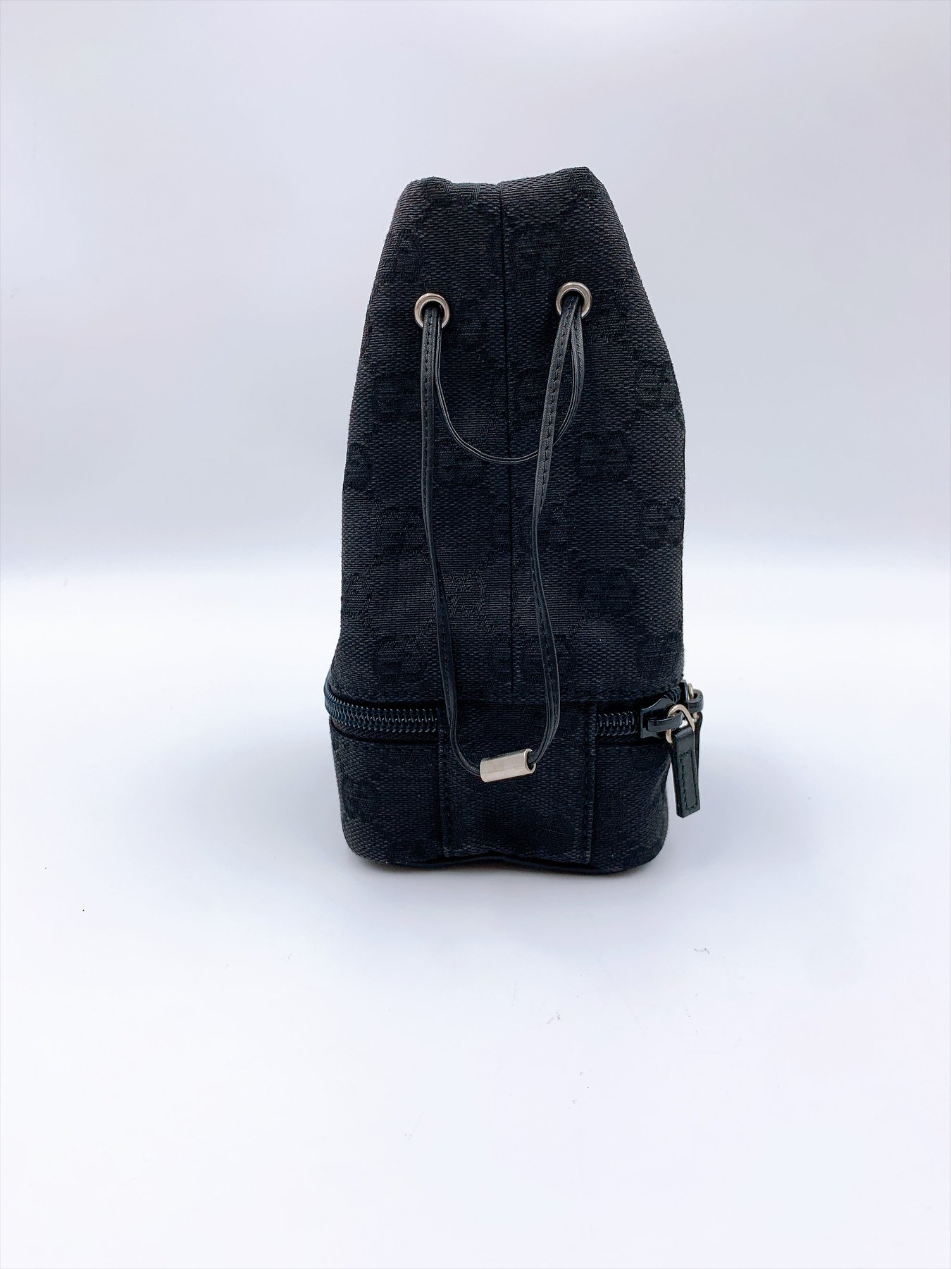 Gucci Monogram Canvas Mini Drawstring pouch – Black image 8