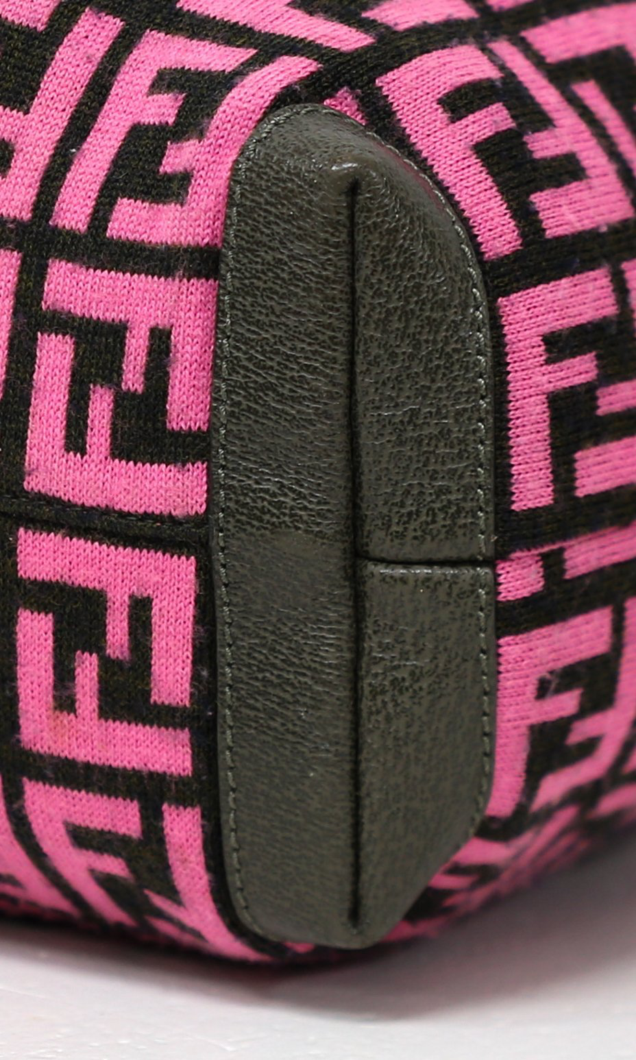 Fendi Black & Pink Wool Monogram Handbag – Dustbag image 7