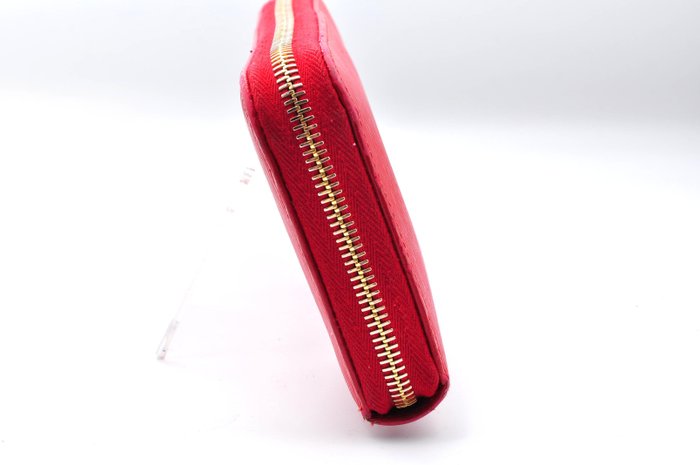 Prada  Leather Zip-Around Wallet Red image 5