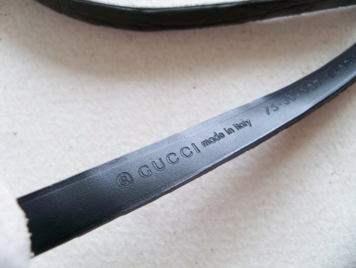 Gucci Black Leather Belt – Made in Italy image 7