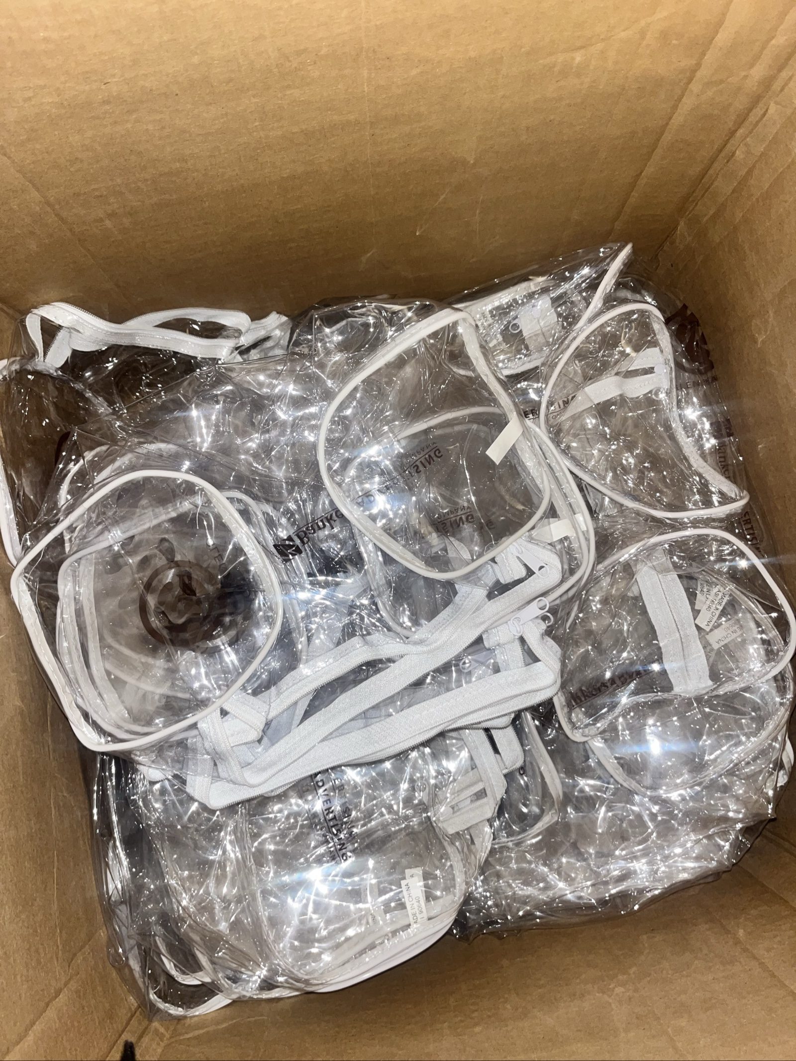 Clear Vinyl Storage Bags 12' x 5' Transparent Organizer image 2