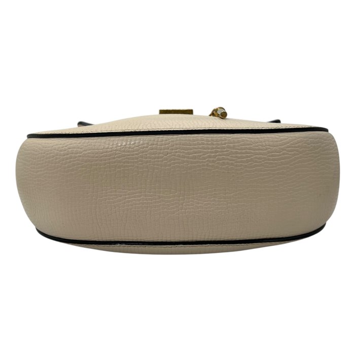 Chloé Drew Shoulder Bag – Ivory & Navy Leather, Gold Plated Hardware image 6