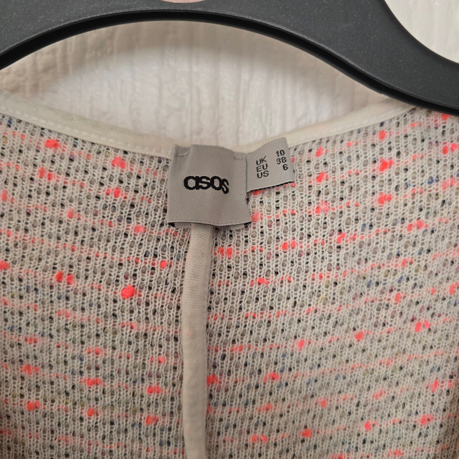 ASOS Textured Knit Open Front Cardigan Jacket UK 10 image 5