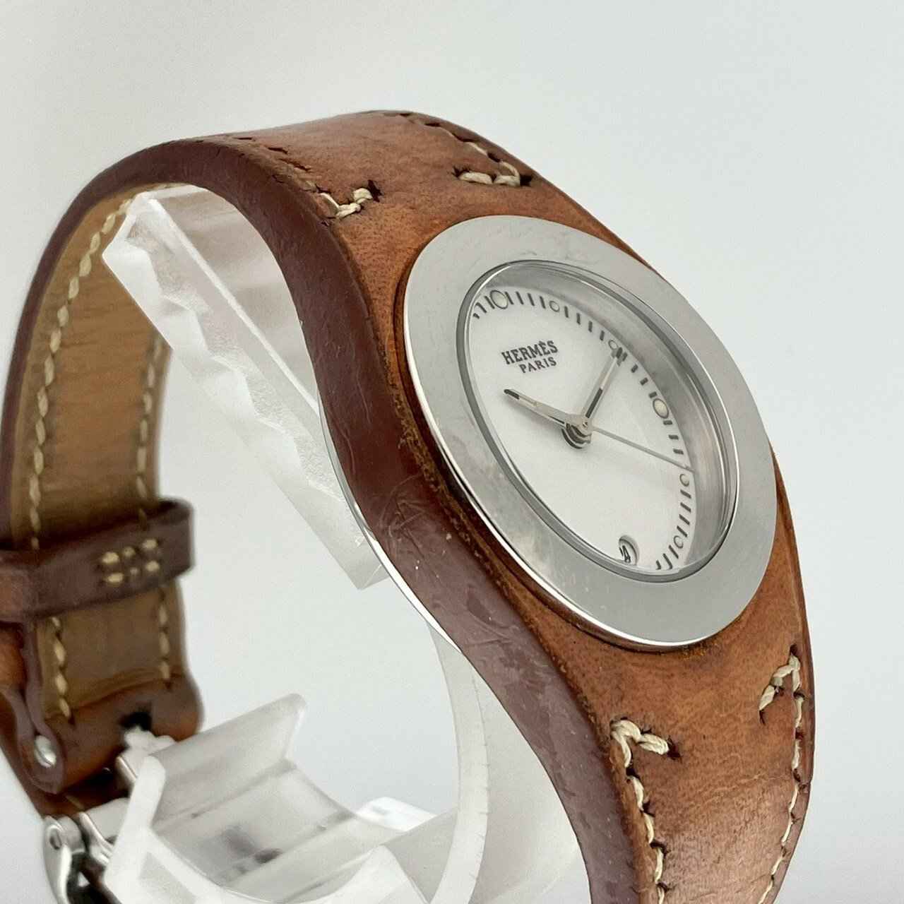 Hermès Harnais  Quartz Watch – White Dial, Stainless Steel, 31mm image 4