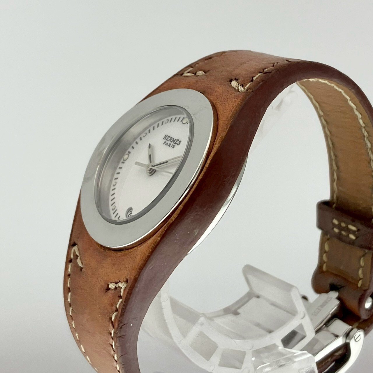 Hermès Harnais  Quartz Watch – White Dial, Stainless Steel, 31mm image 8