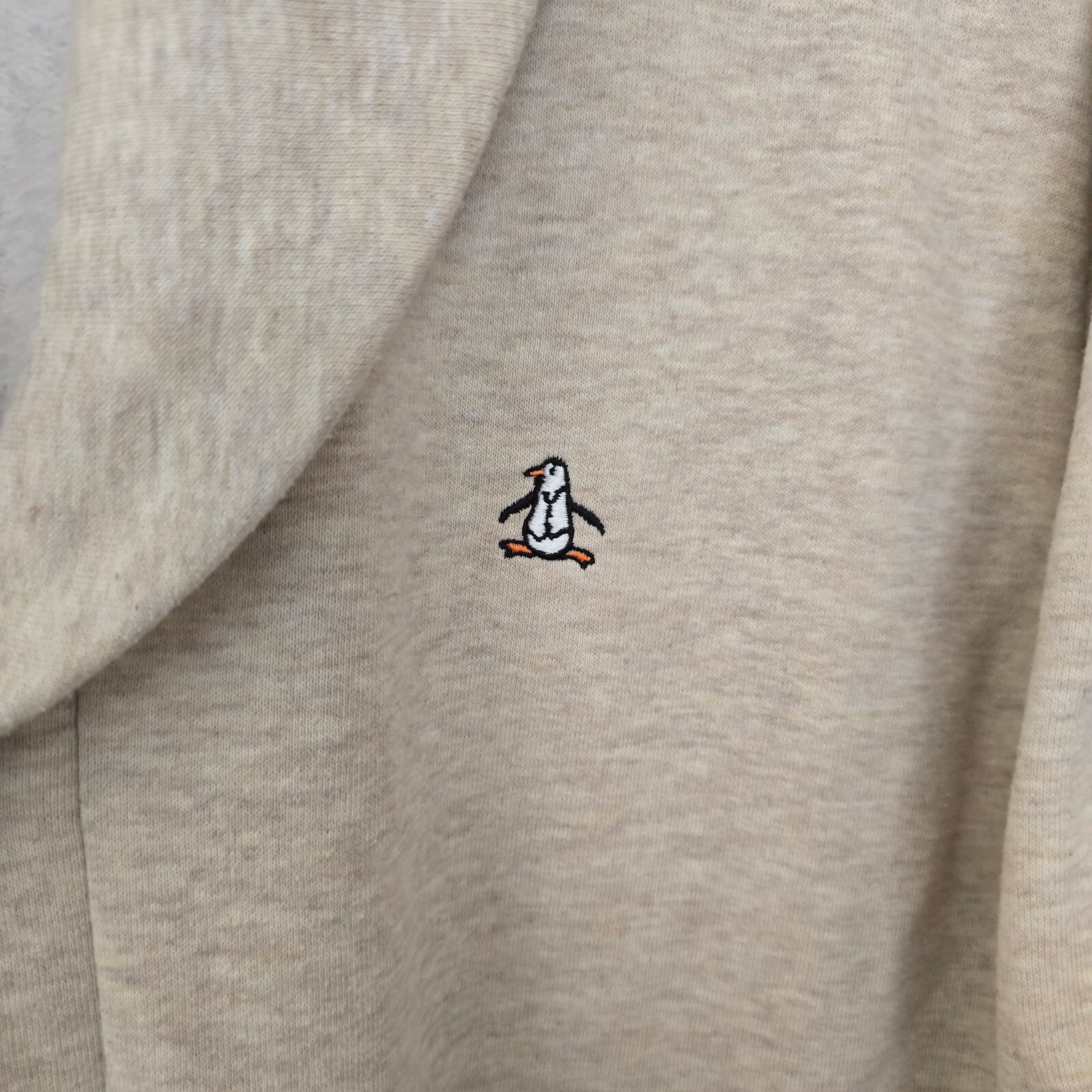 Original Penguin Munsingwear Beige Shawl Collar Cardigan XL image 9