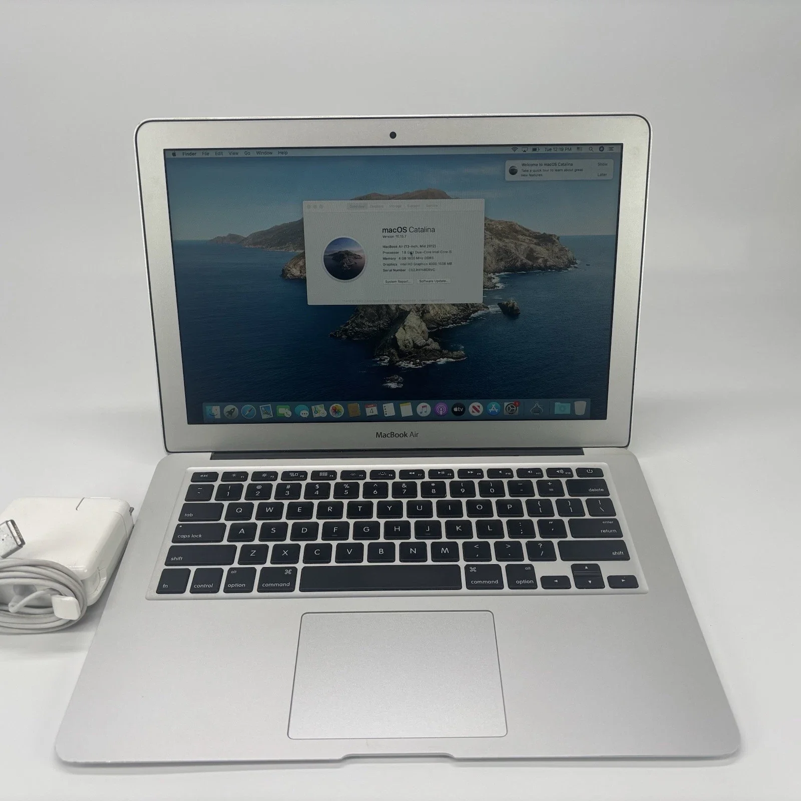 Apple Silver MacBook Air 13" 128GB SSD 8GB RAM Laptop
