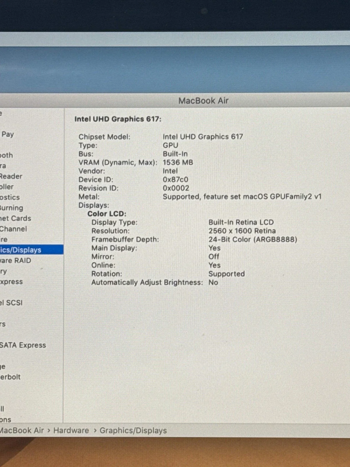 Apple MacBook Air Silver 13.3 inch Intel i5 8GB RAM 256GB SSD image 4
