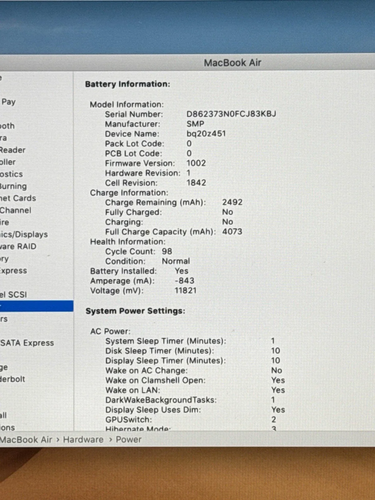 Apple MacBook Air Silver 13.3 inch Intel i5 8GB RAM 256GB SSD image 6