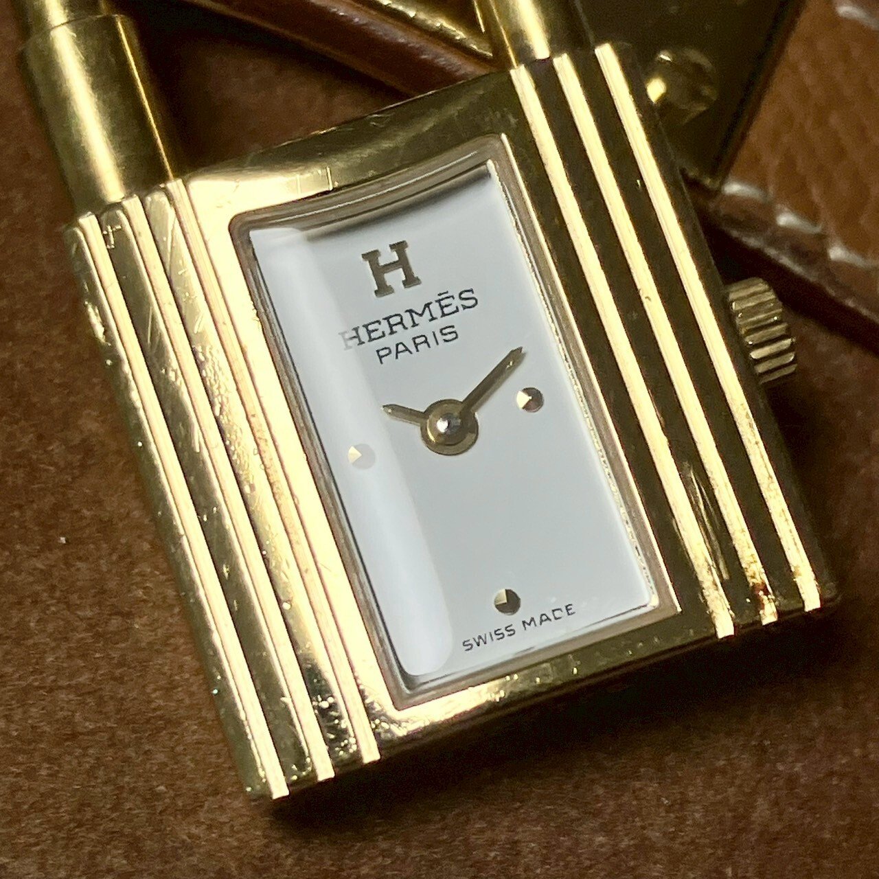 Hermès Kelly Quartz Watch White Dial Stainless Steel 20mm image 6