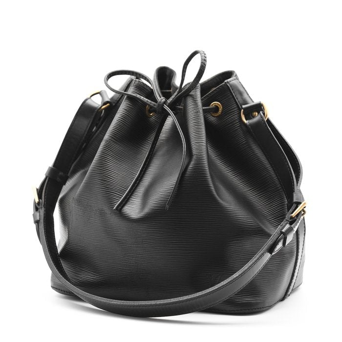 Louis Vuitton Petit Noé Black Epi Leather Shoulder Bag