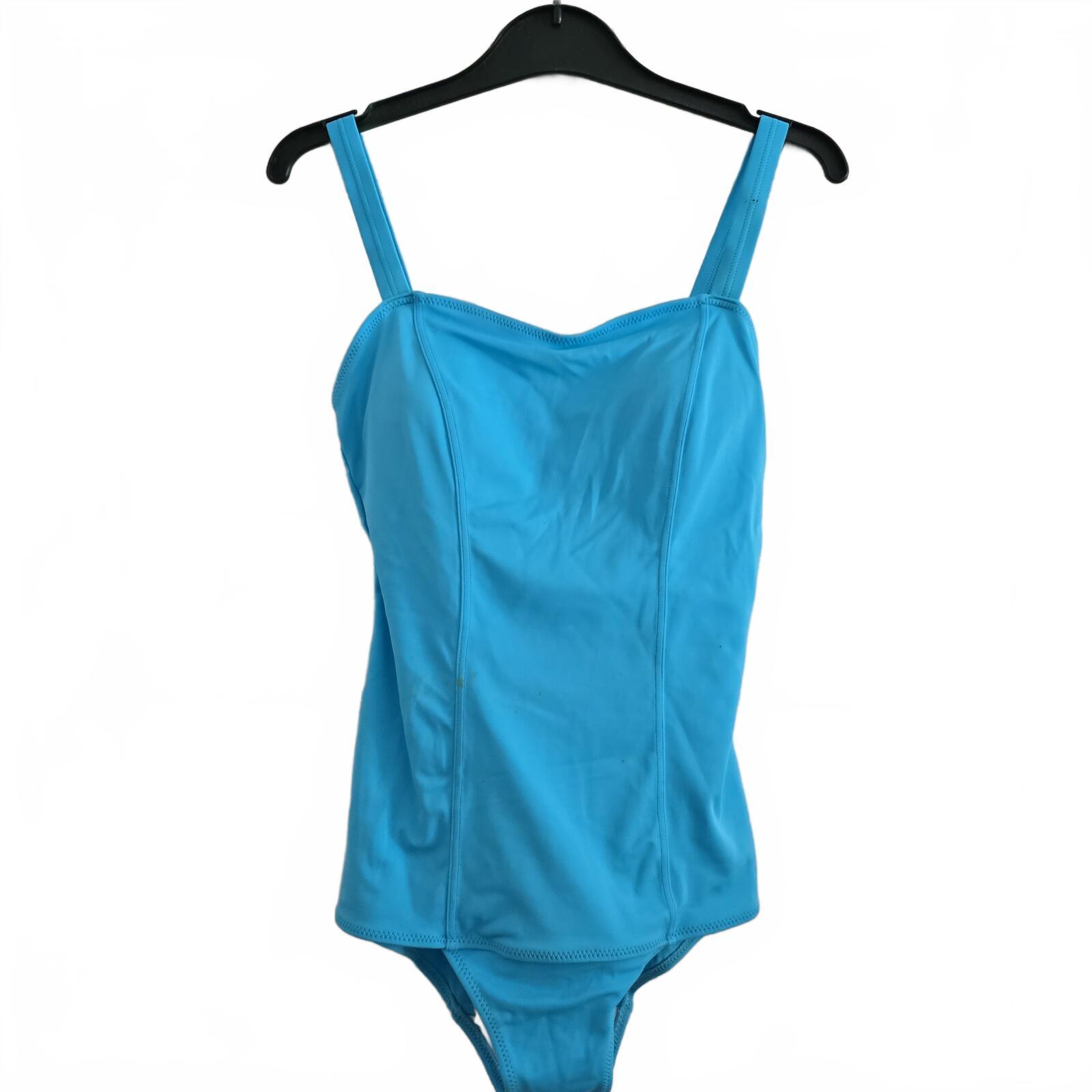 Holiday Shop Blue Lycra Swimsuit with Soft Cups and Tummy Control BNWT size 14