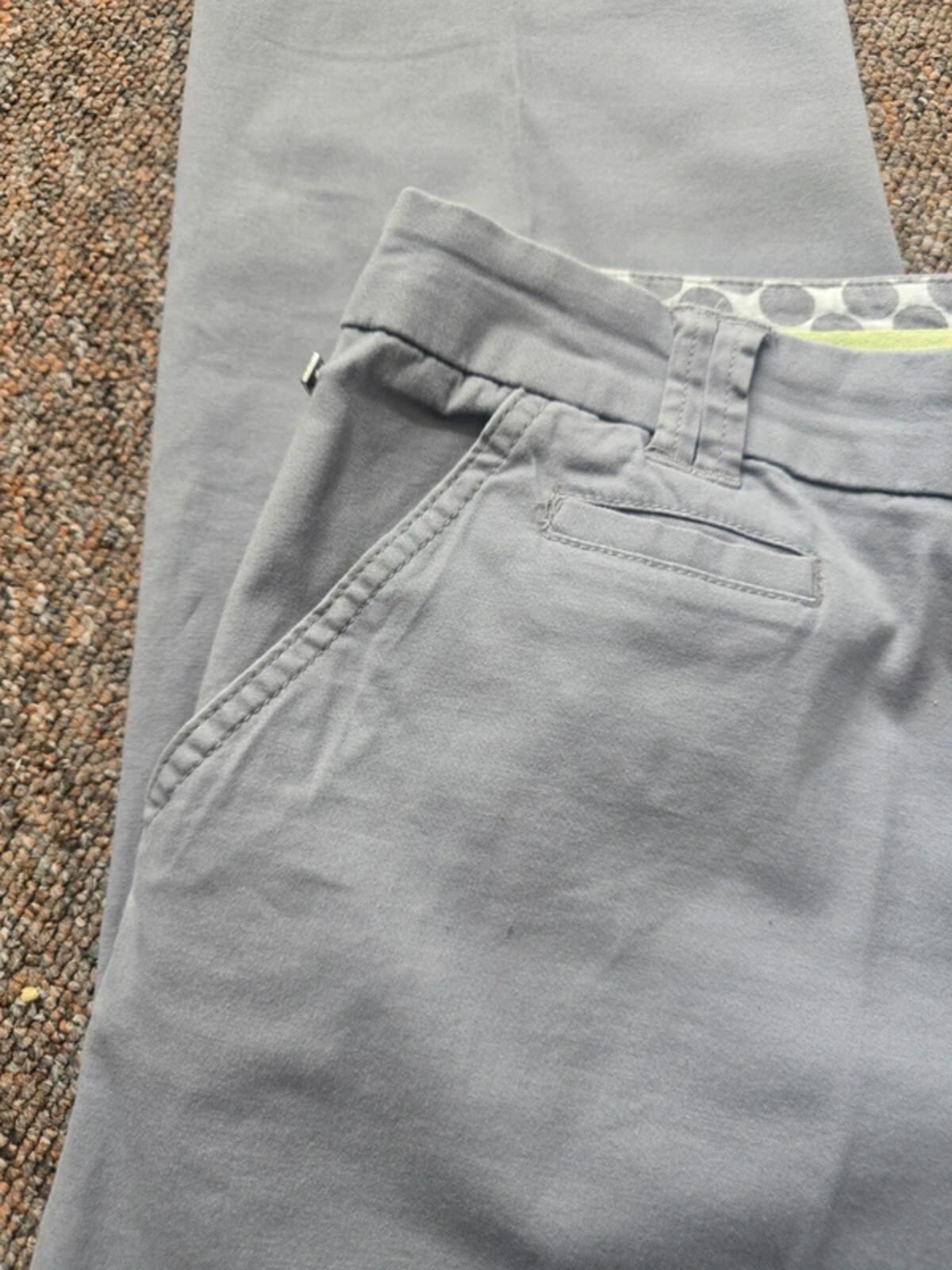 Maine grey cotton trousers chinos size 16 image 2