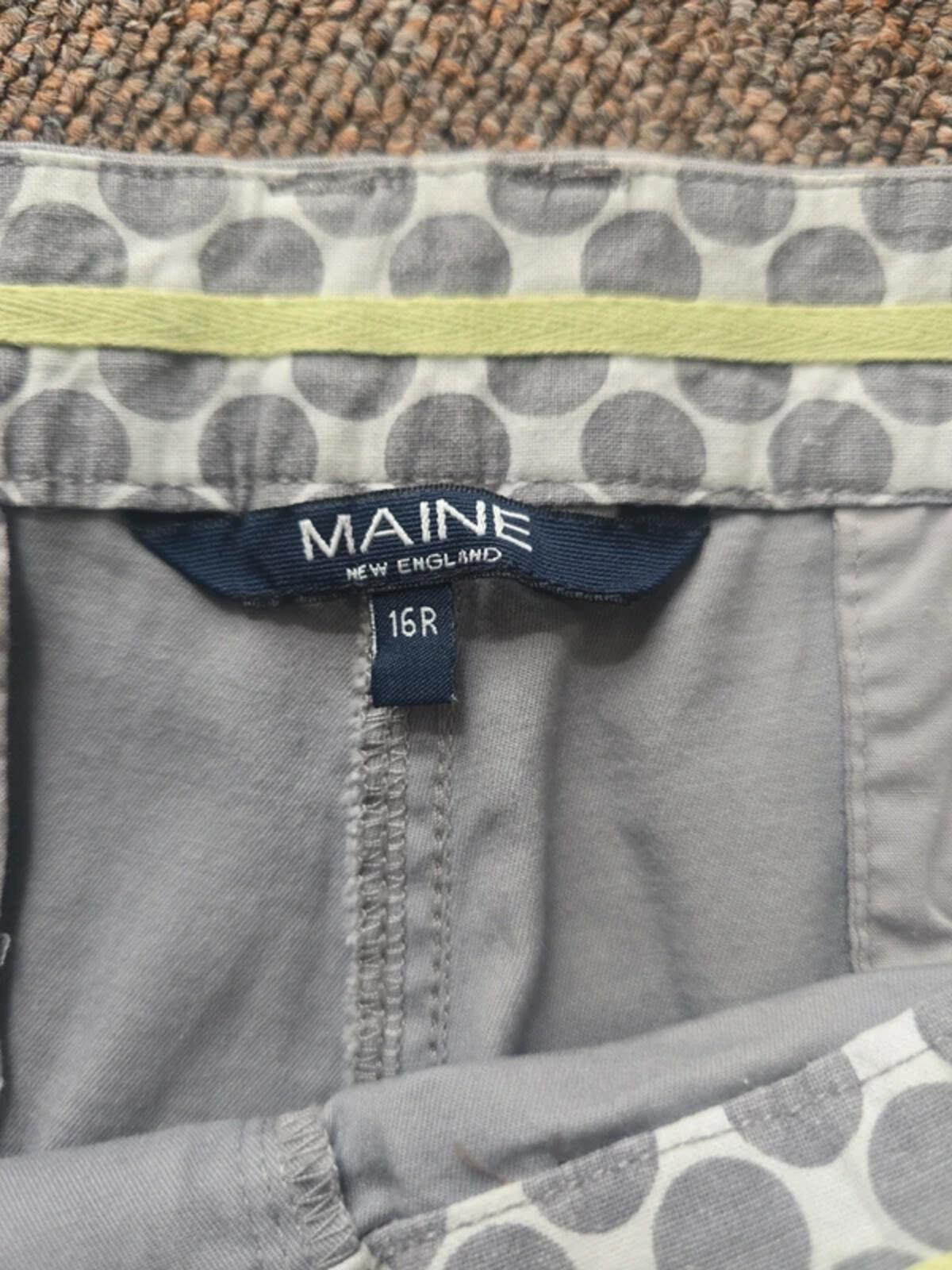 Maine grey cotton trousers chinos size 16 image 4