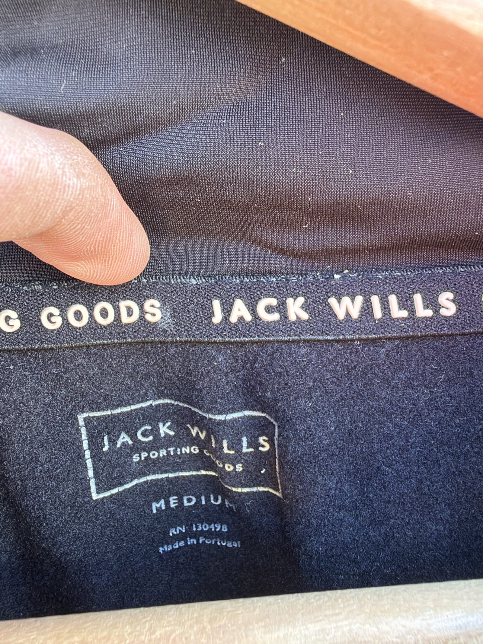 Jack Wills Men's Black Zip Up Hoodie Medium Lightweight image 2