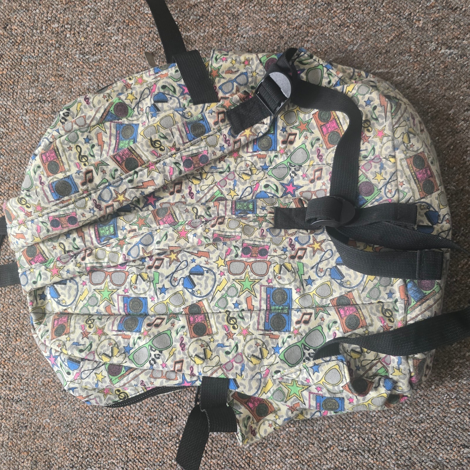 Multicolour print backpack image 3