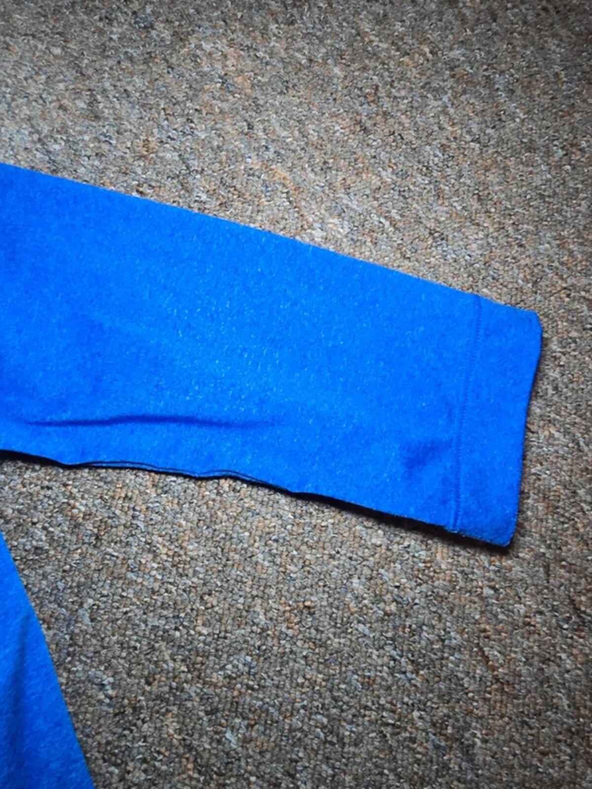 Be Wellness Slogan Blue Gym Yoga Top – Boxy Fit – Popper Sides – Size L, Java image 6