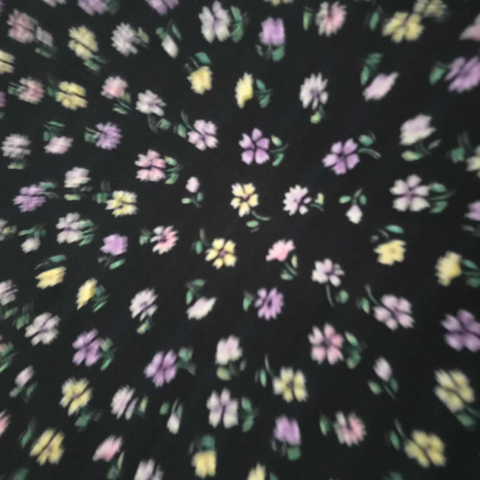 H&M Divided Black Floral Mini Skirt Size UK 6 image 4