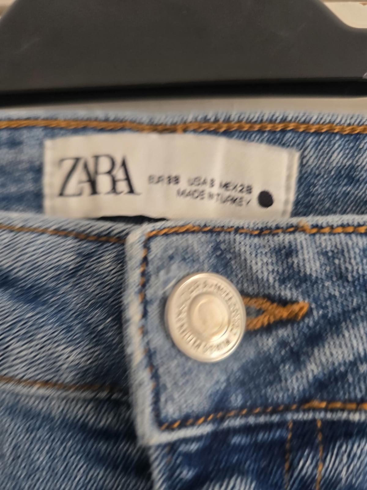 Zara The HW Slim Full Length Light Blue Denim Jeans, size 10 image 6