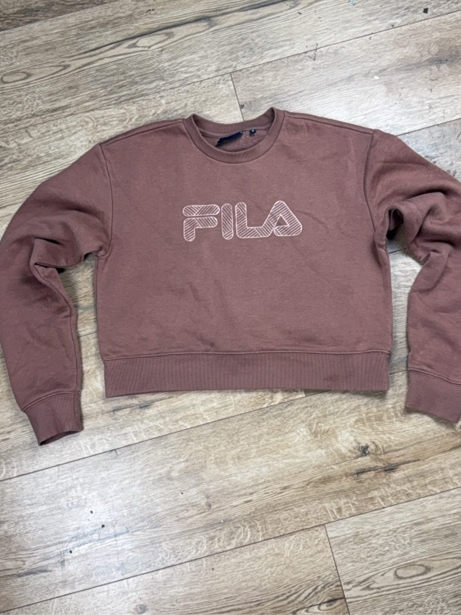 Fila Women's Brown Sweatshirt Small Cotton Blend image 2