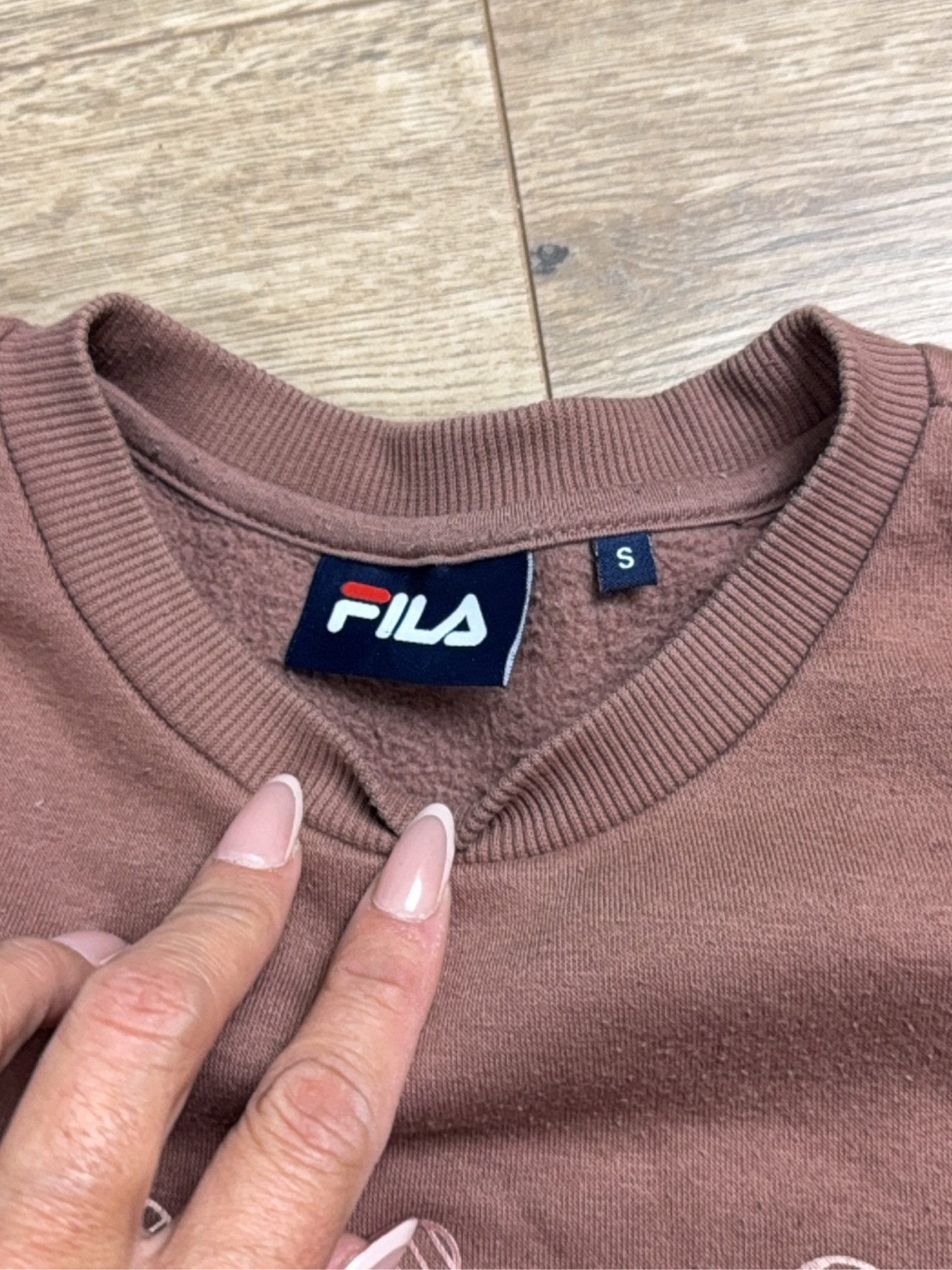 Fila Women's Brown Sweatshirt Small Cotton Blend image 3