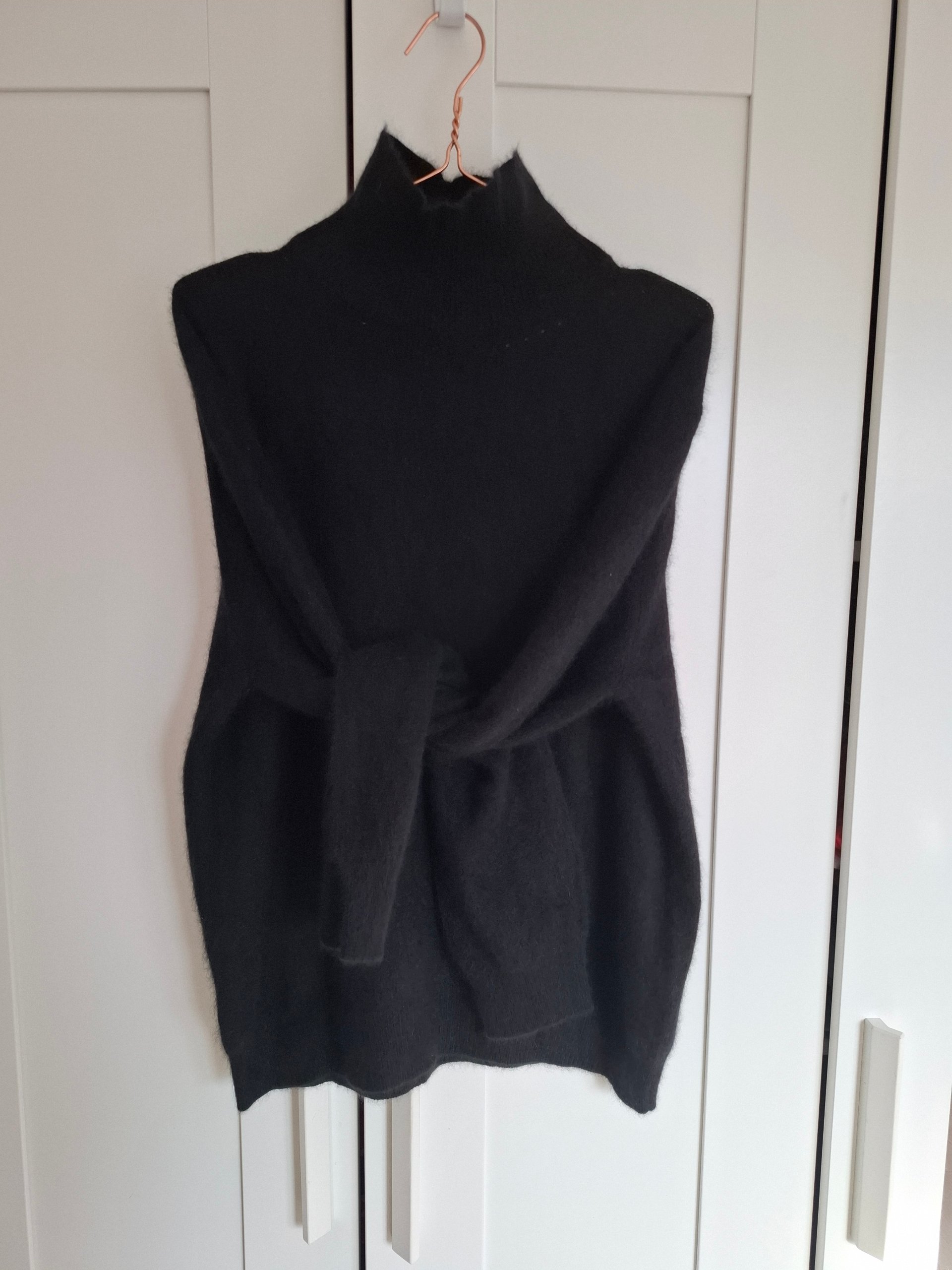 New Majestic Filatures Black Turtleneck Sweater Size L image 8