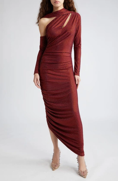 New Cult Gaia Red Sequin Maxi Dress Size M image 5