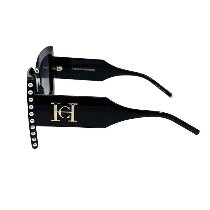 Carolina Herrera Black Acetate Sunglasses image 7