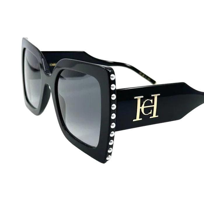 Carolina Herrera Black Acetate Sunglasses image 8