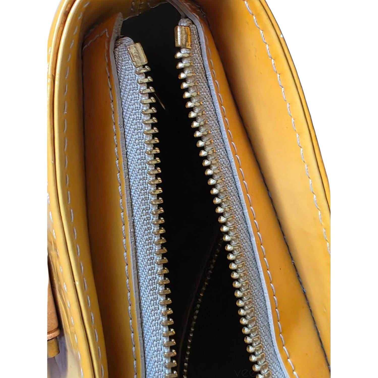 Louis Vuitton Yellow Houston Monogram Vernis Leather Tote Bag image 3