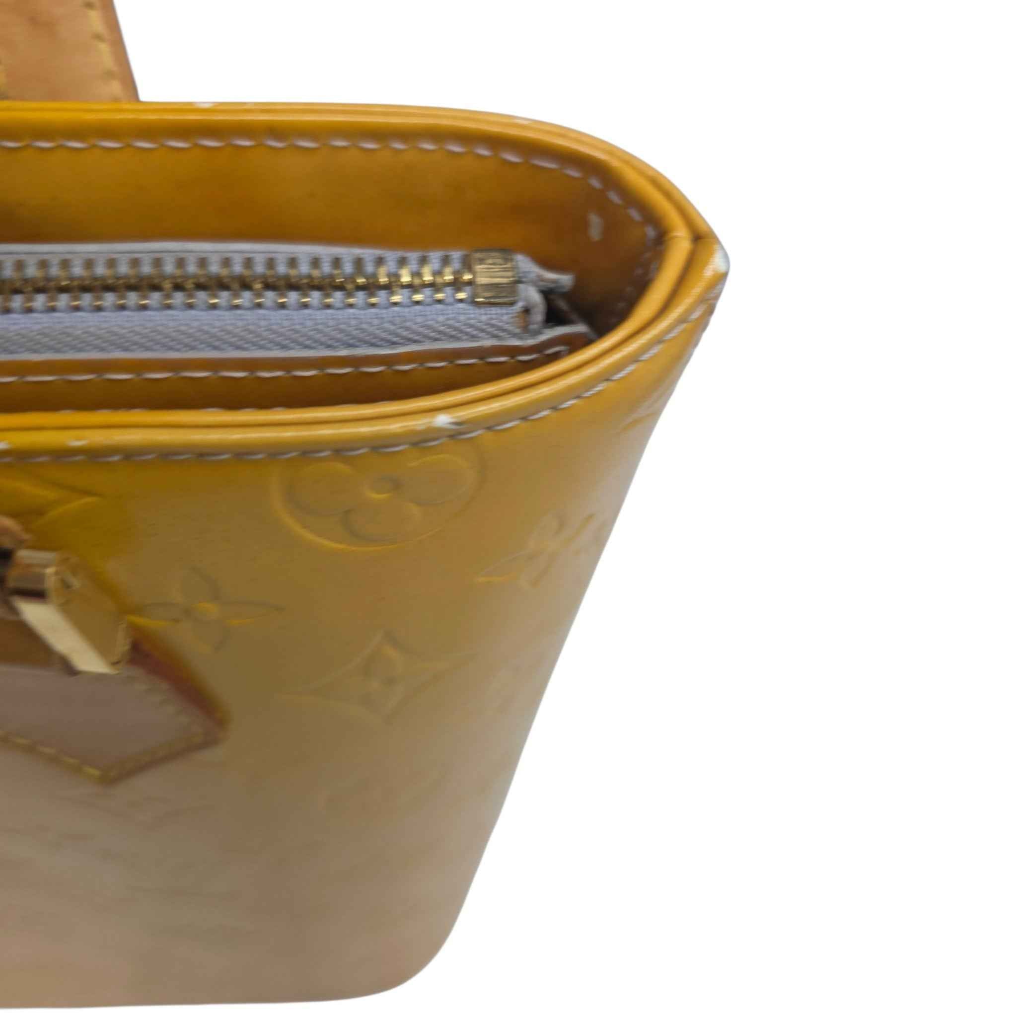 Louis Vuitton Yellow Houston Monogram Vernis Leather Tote Bag image 4