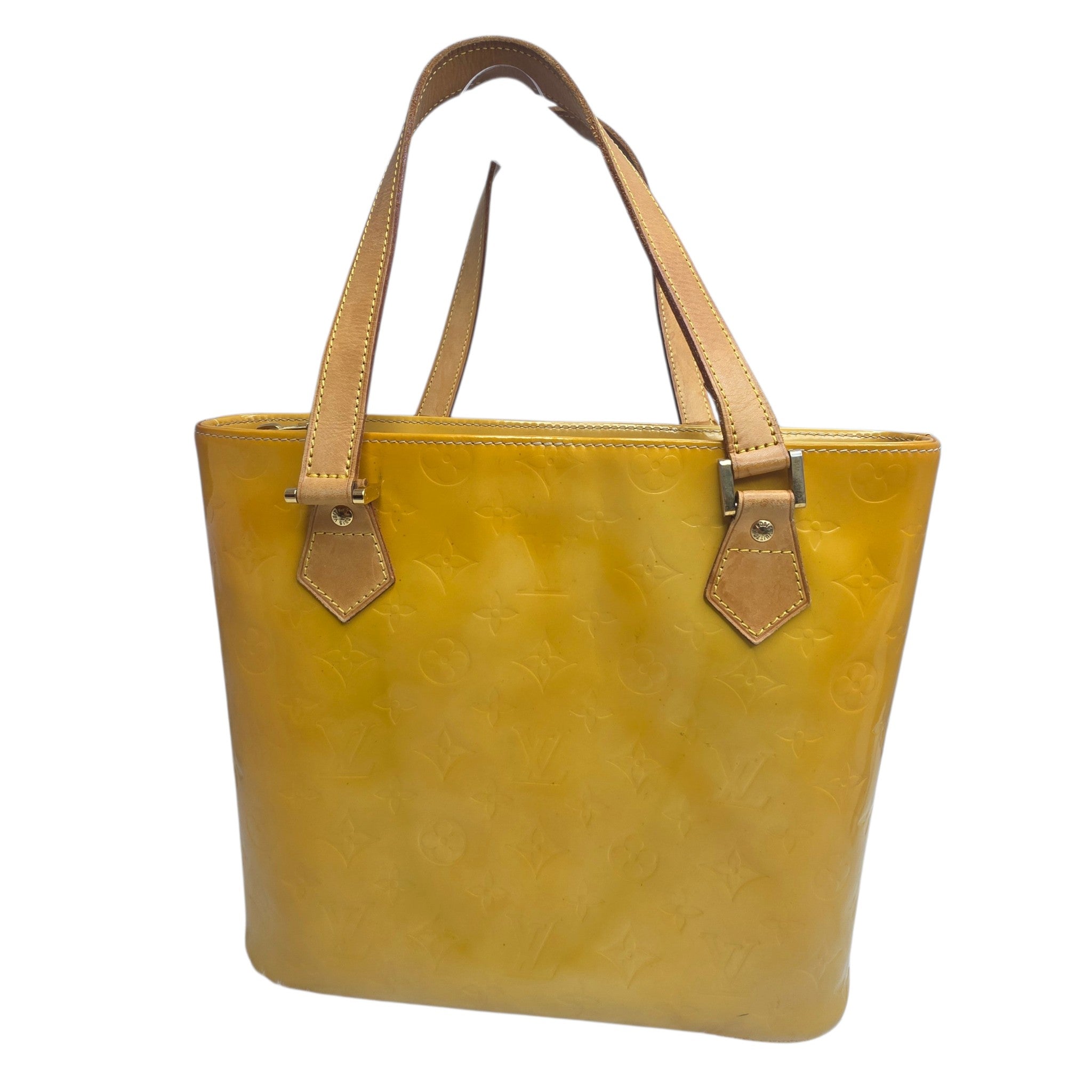 Louis Vuitton Yellow Houston Monogram Vernis Leather Tote Bag image 7