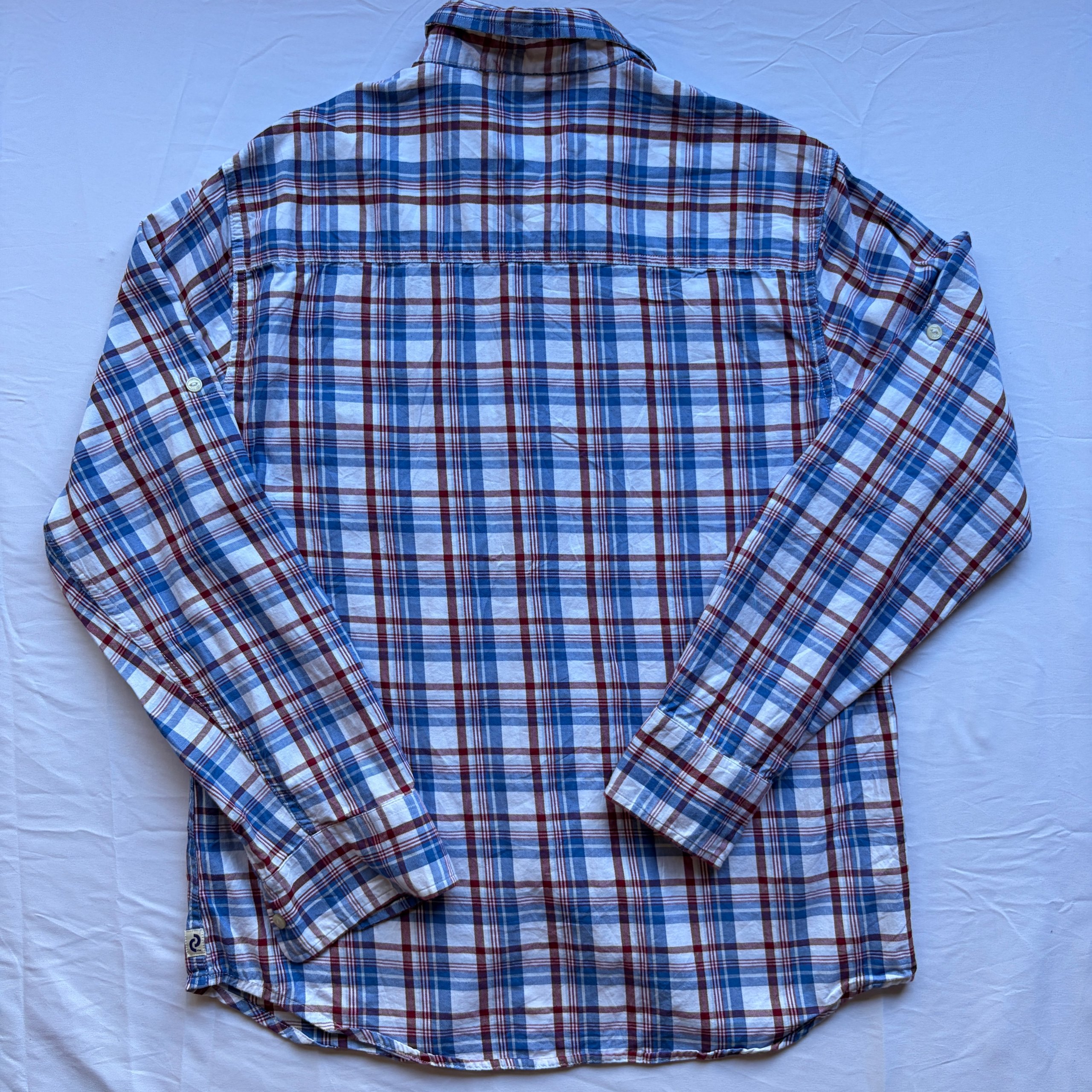 Denizen from Levi's Men's Blue & Red Checked Shirt Large image 2