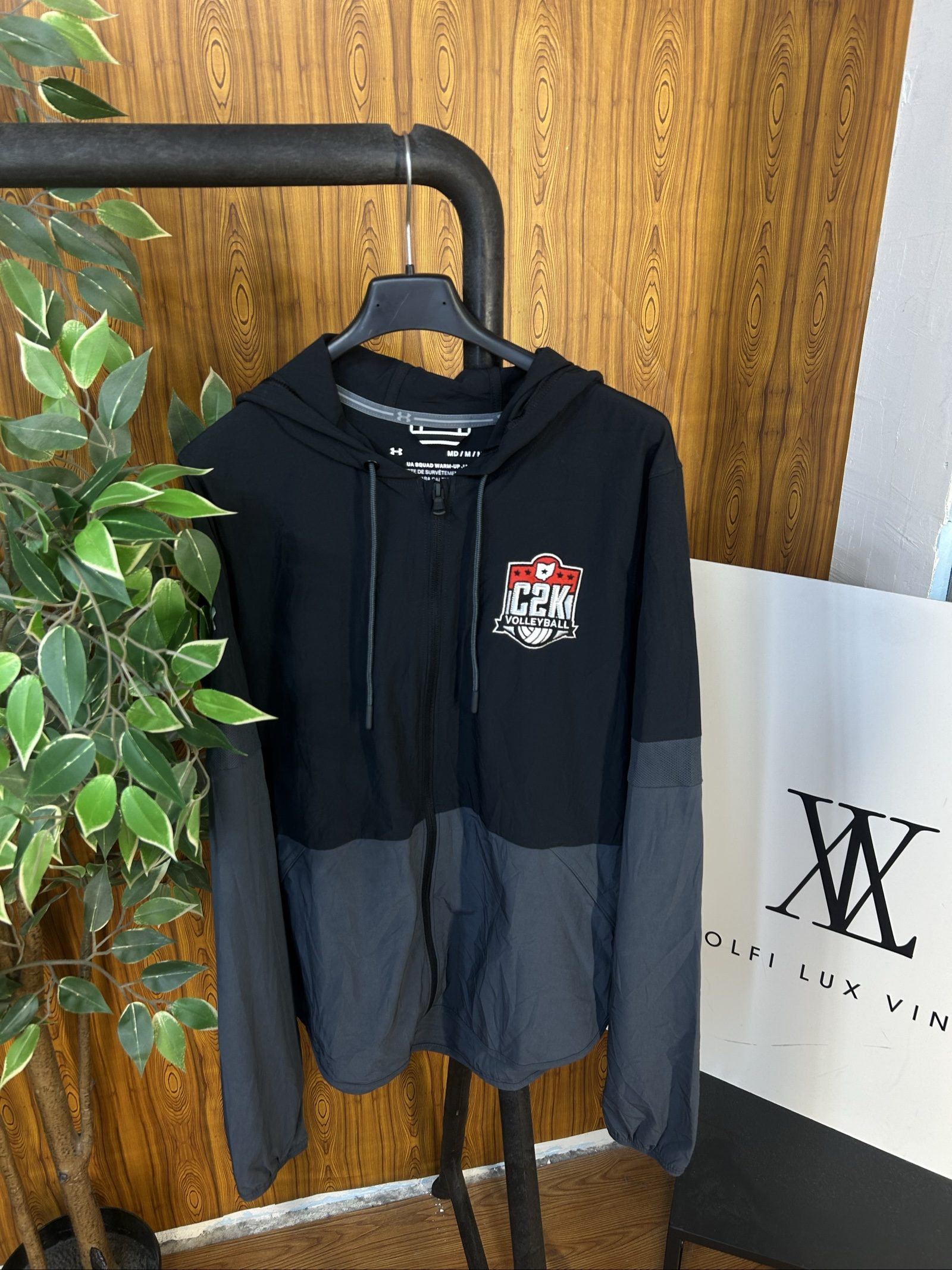 Under Armour Nero & Grigio Giacca Warm-Up Volley Uomo M