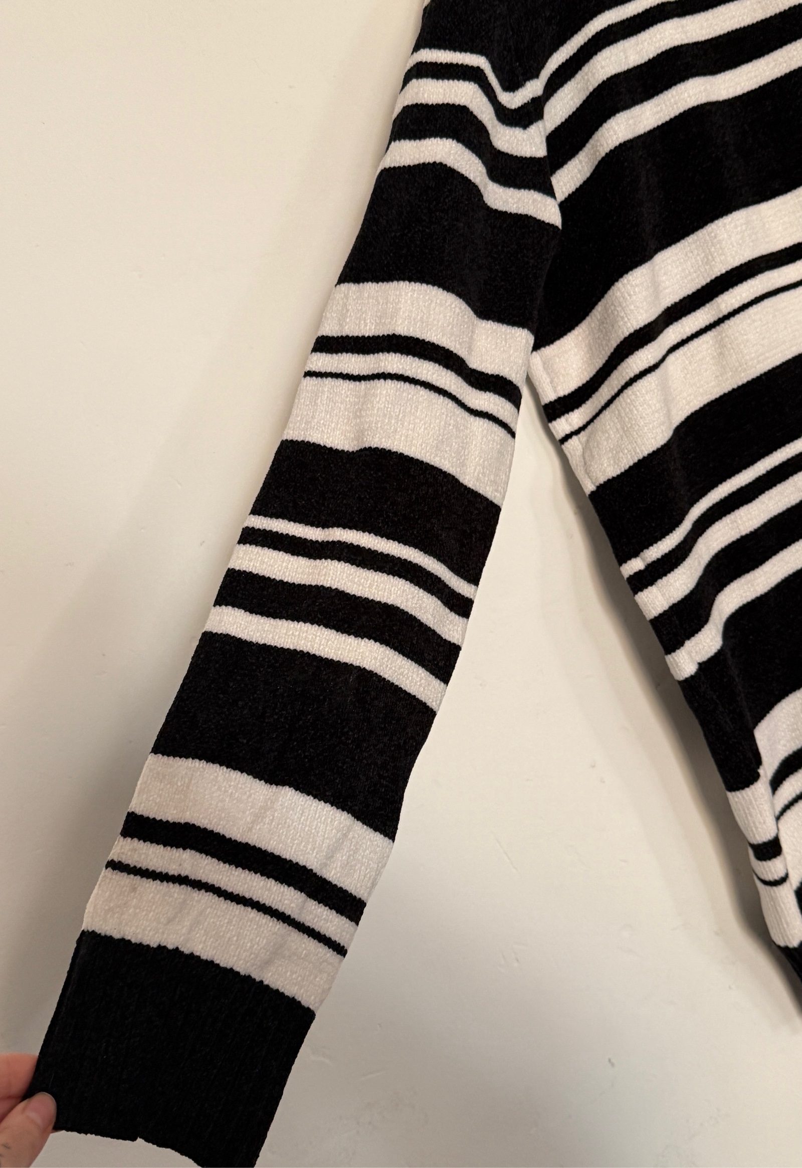 Killstar x Wednesday Addams Striped Jumper | Goth Emo Knit | Preloved size XL image 3