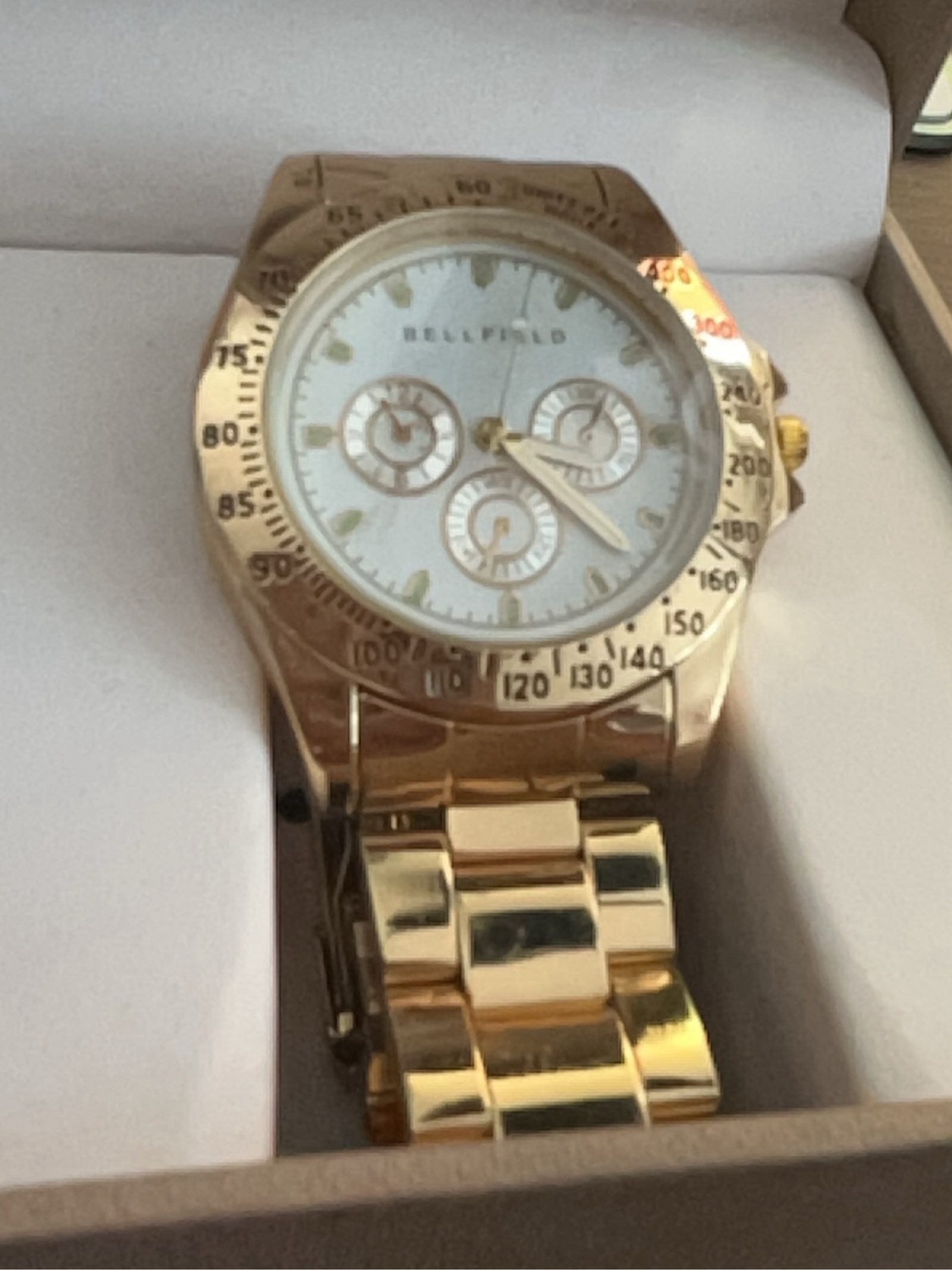Bellfield Gold Tone Men's Chronograph Wristwatch image 2
