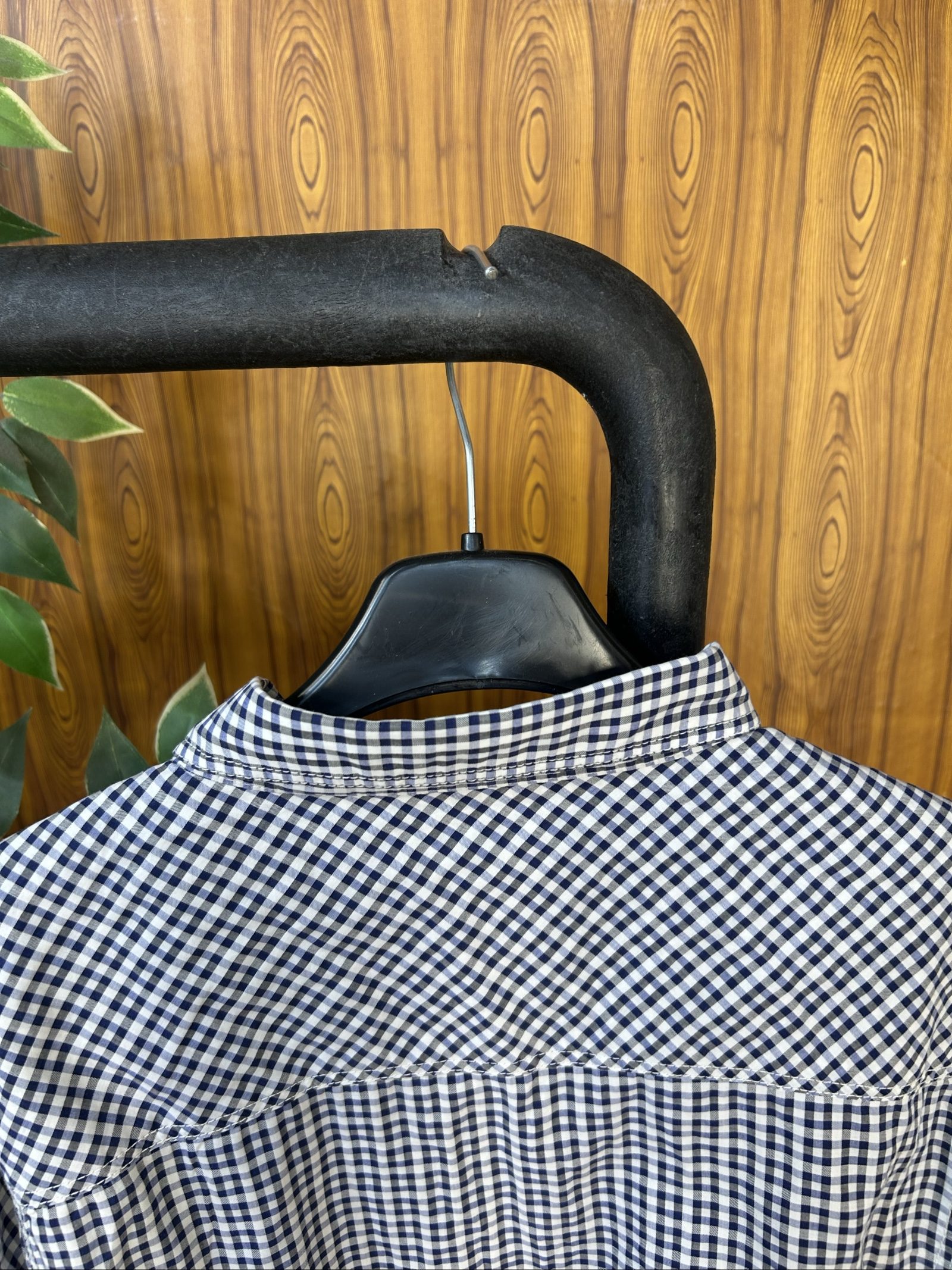 Jealous Navy & White Checkered Men's Shirt XL image 7
