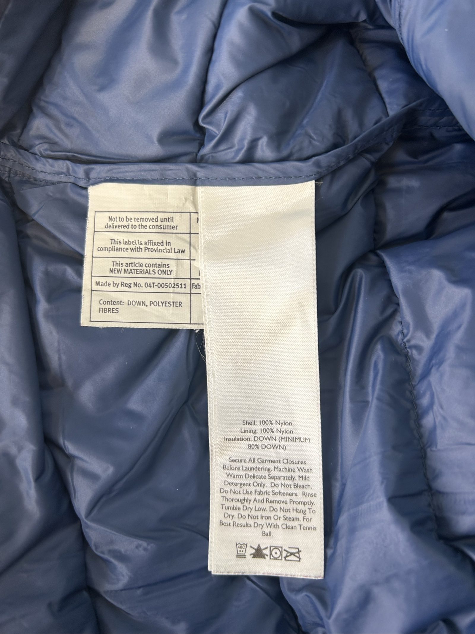 Eddie Bauer Navy Smanicato Imbottito Donna M image 8