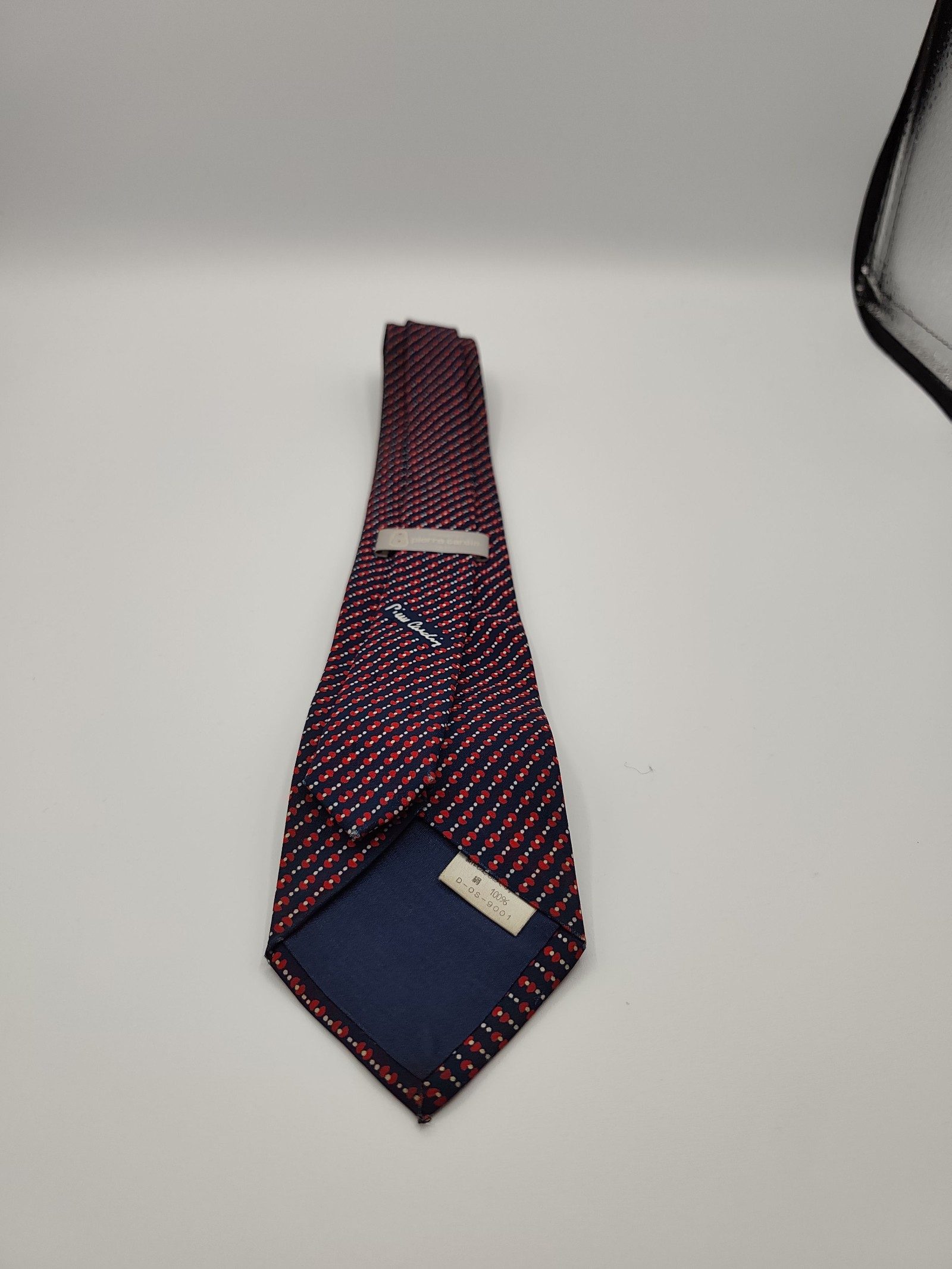 Pierre Cardin Men's Brown & Navy Striped Silk Tie image 8