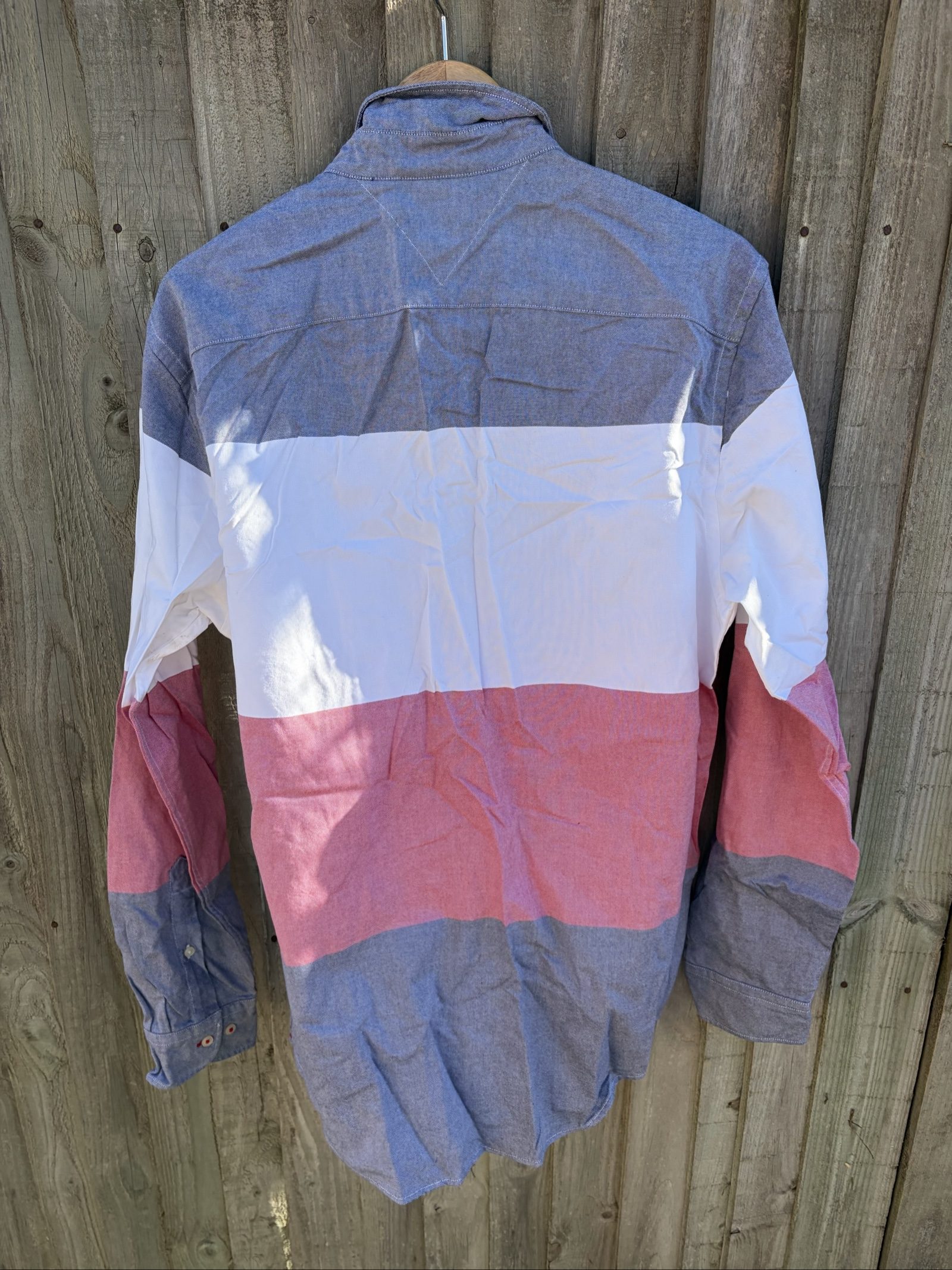 Tommy Hilfiger Men's Grey, White & Red Regular Fit Shirt Large image 3