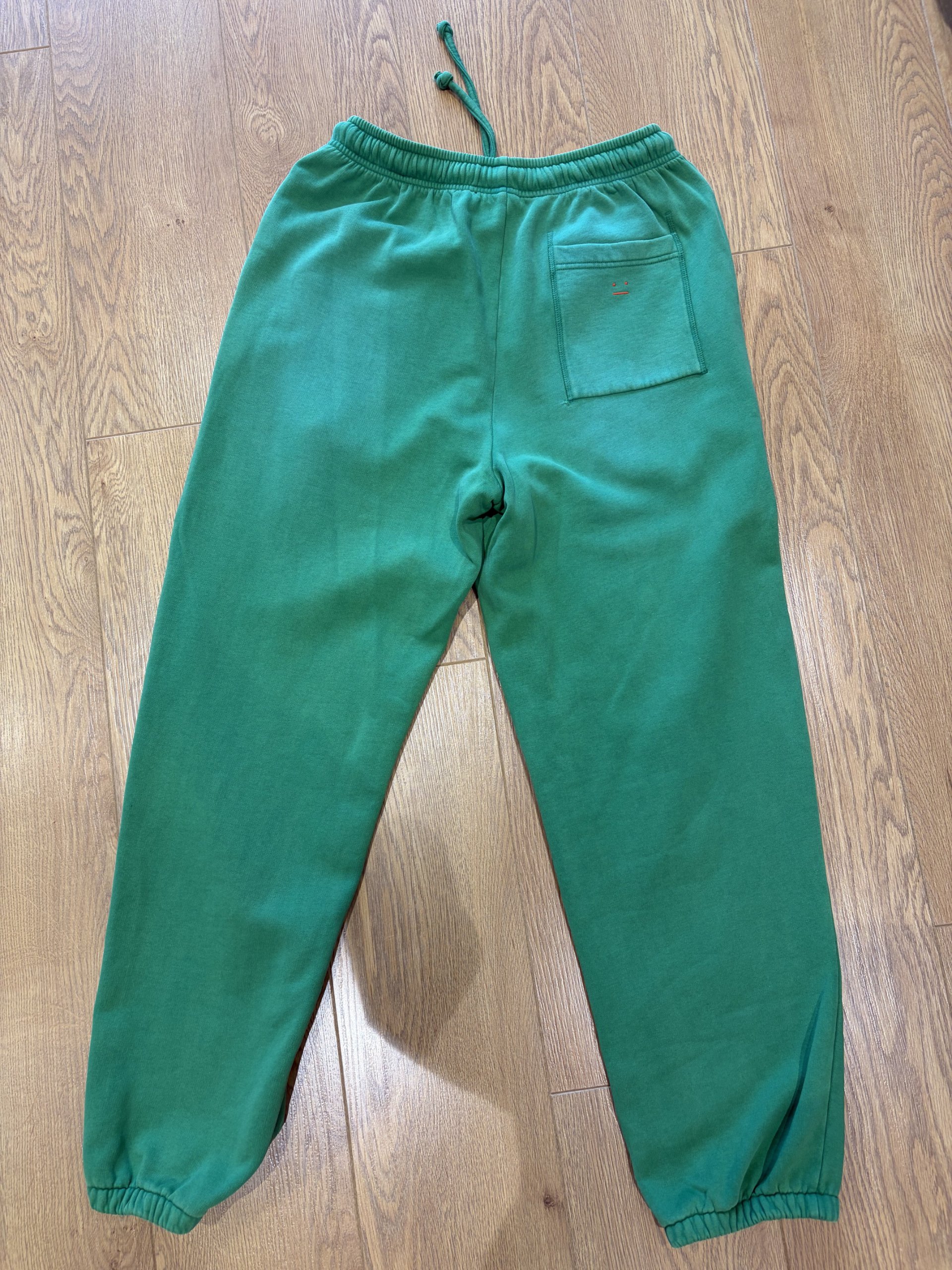 Acne Studios Green Cotton Sweatpants Small Relaxed Fit image 2