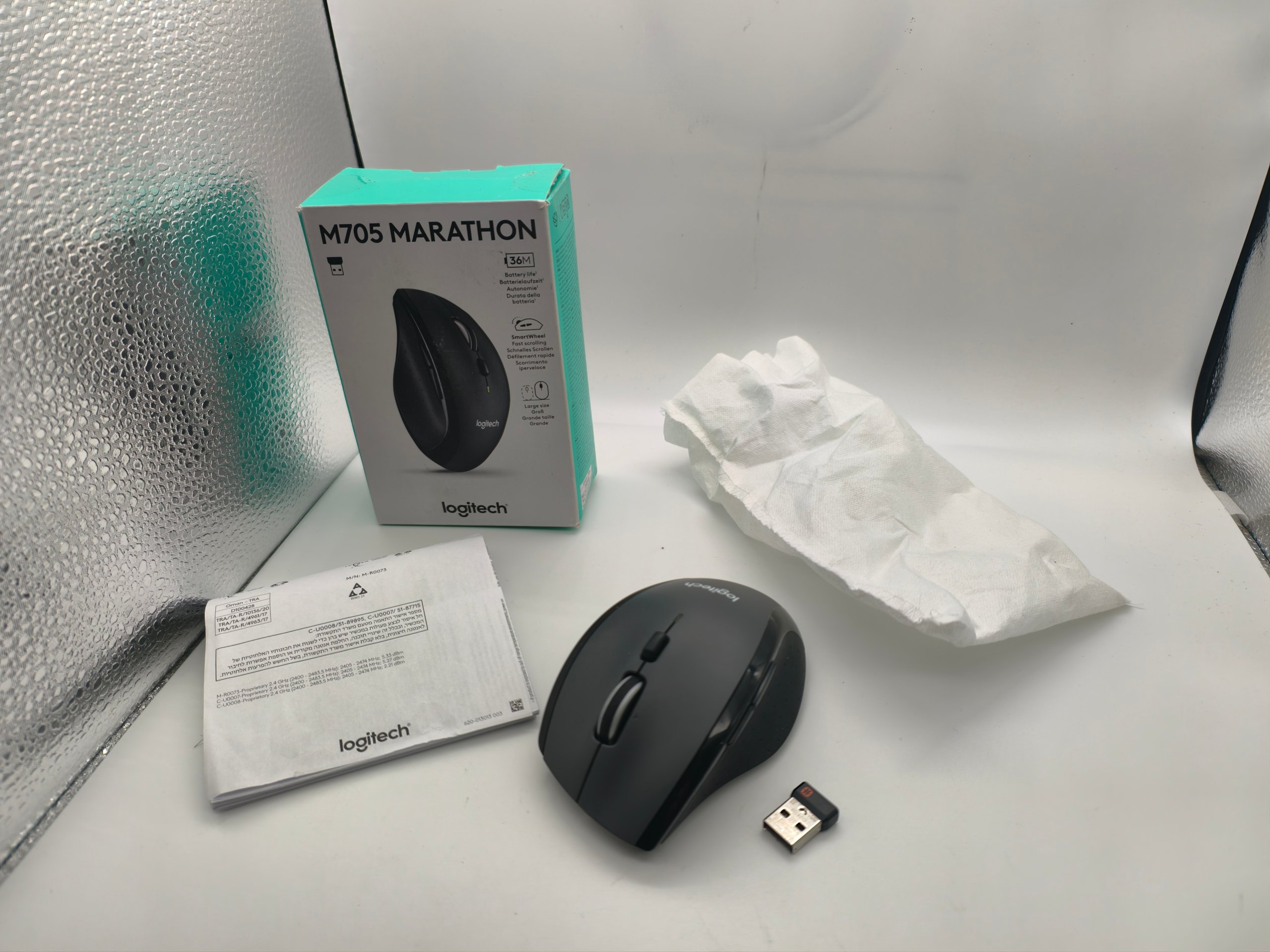 Logitech M705 Marathon Mouse Wireless Nero