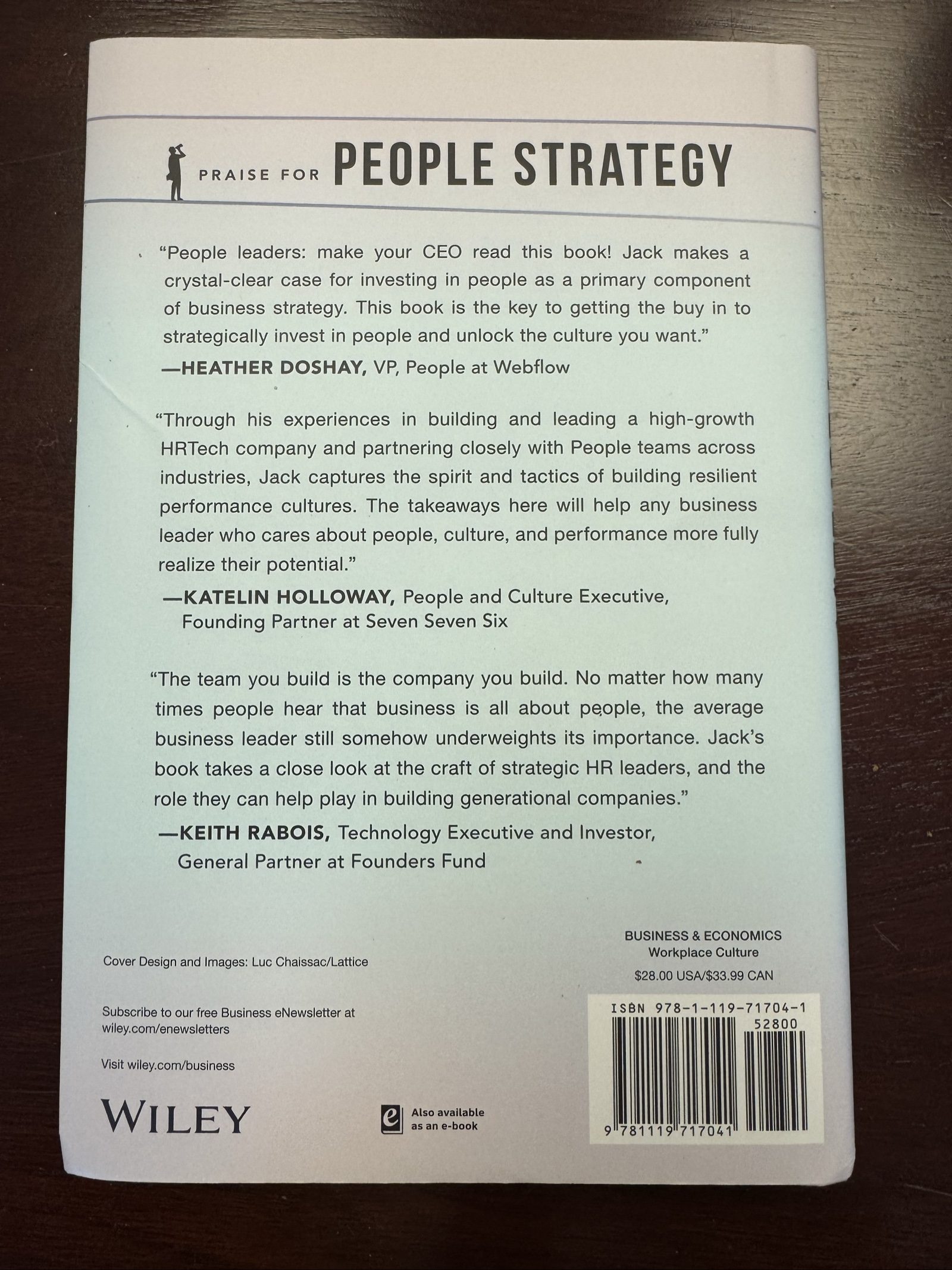 People Strategy by Jack Altman – Business HR Leadership – Hardcover image 2