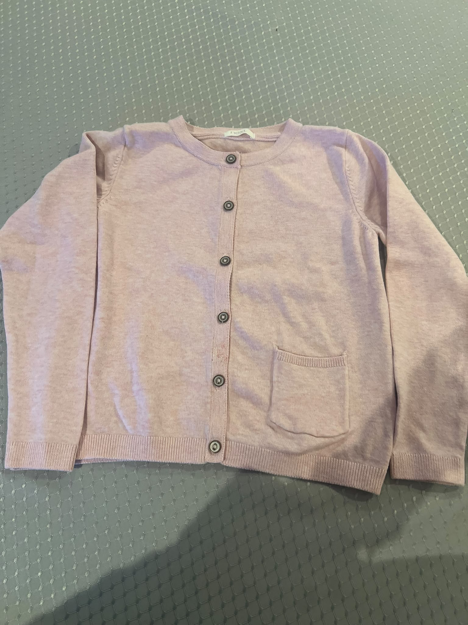 Next Kids' Pink Cotton Blend Cardigan 3-4 Years