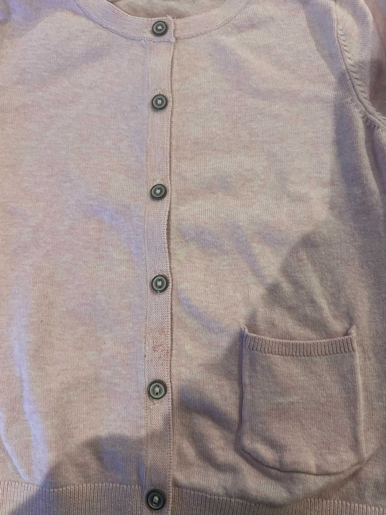 Next Kids' Pink Cotton Blend Cardigan 3-4 Years image 3